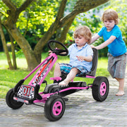Karting para Crianças – 98 x 59 x 61 cm – Rosa – Plástico