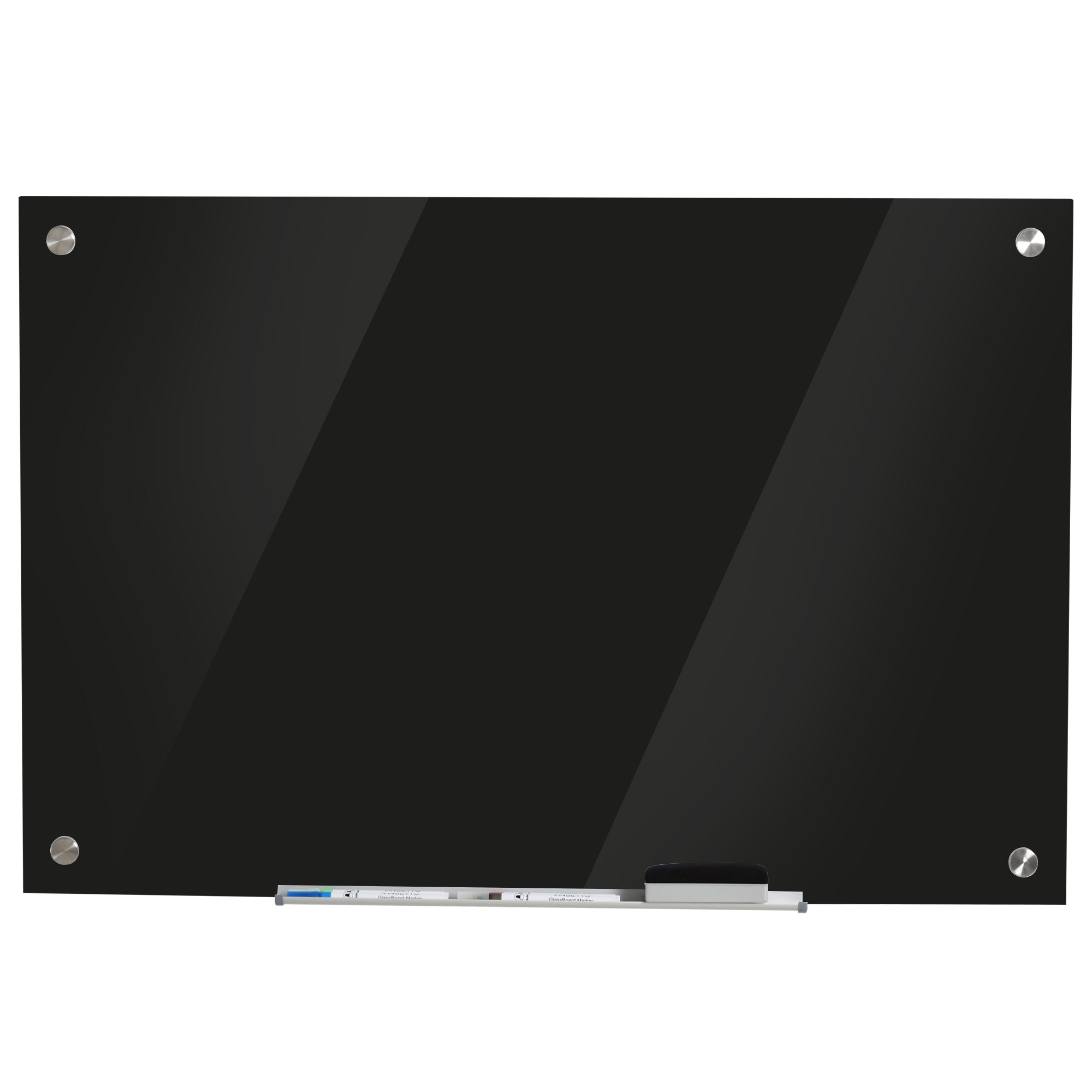 Quadro de Vidro Magnético 90x60x0,45 cm - Cor Preto