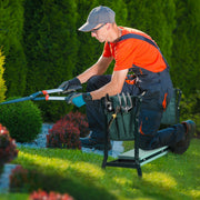 Reclinatorio e Banco de Jardim com 2 Bolsos para Ferramentas e Almofadas em Espuma EVA para Proteger os Joelhos Verde 58 x 27,5 x 49 cm