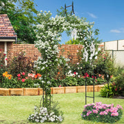 Arco de Jardim em Metal Decorativo de Estilo Gótico para Trepar Plantas - 287 cm