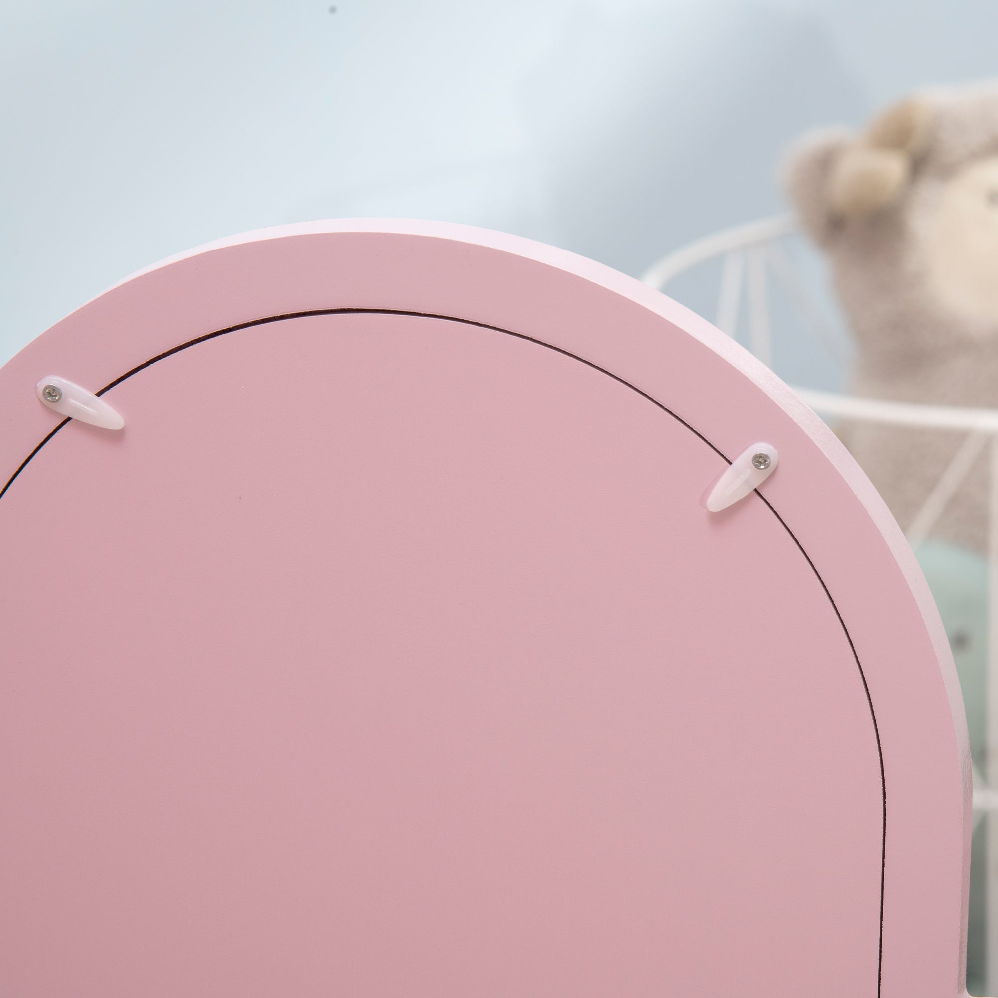 Toucador Infantil de Madeira Rosa 52x32x85 cm