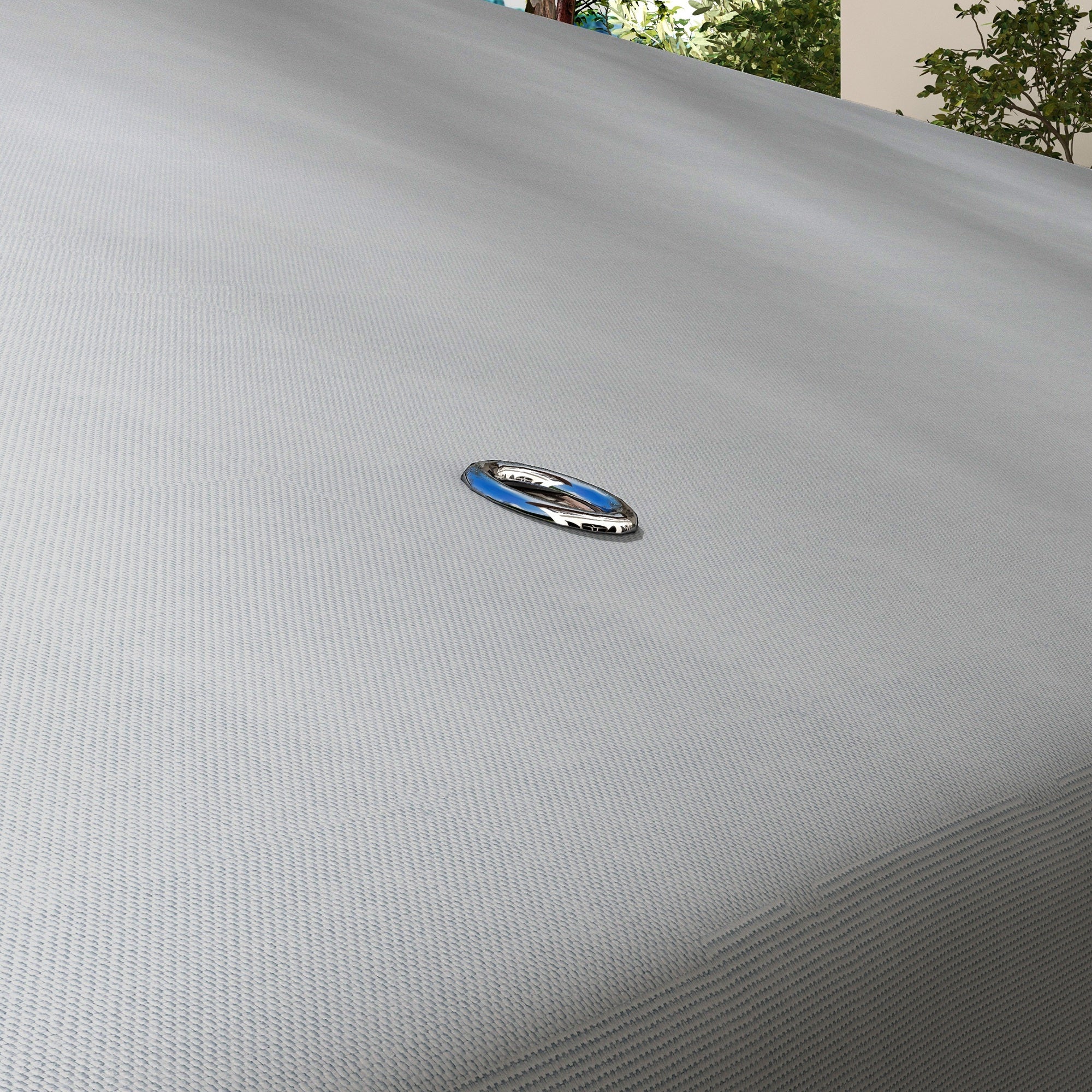 Toldo de Substituição para Pérgola 300x300 cm - Cinza Claro - Poliéster