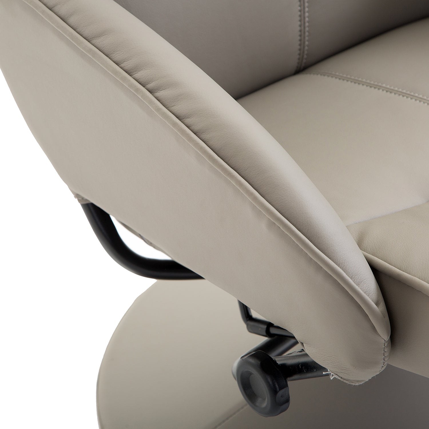 Poltrona Relax Reclinável 145° com Apoio para os Pés - Cinzento 78x67x98 cm