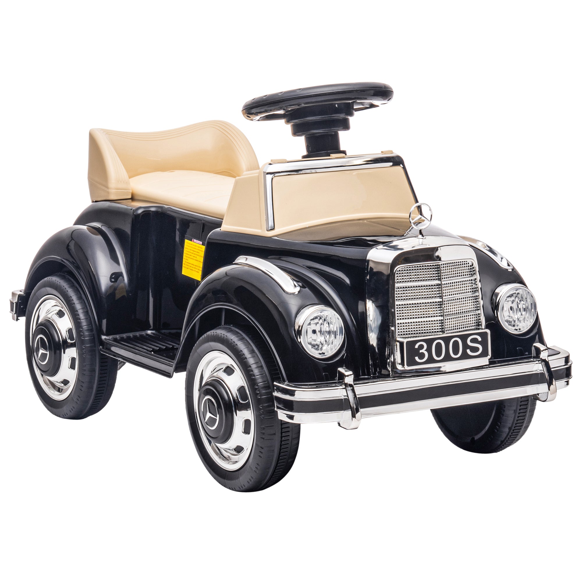 Carro Andador Preto 77,5x41,5x45 cm para Crianças de 18-48 Meses