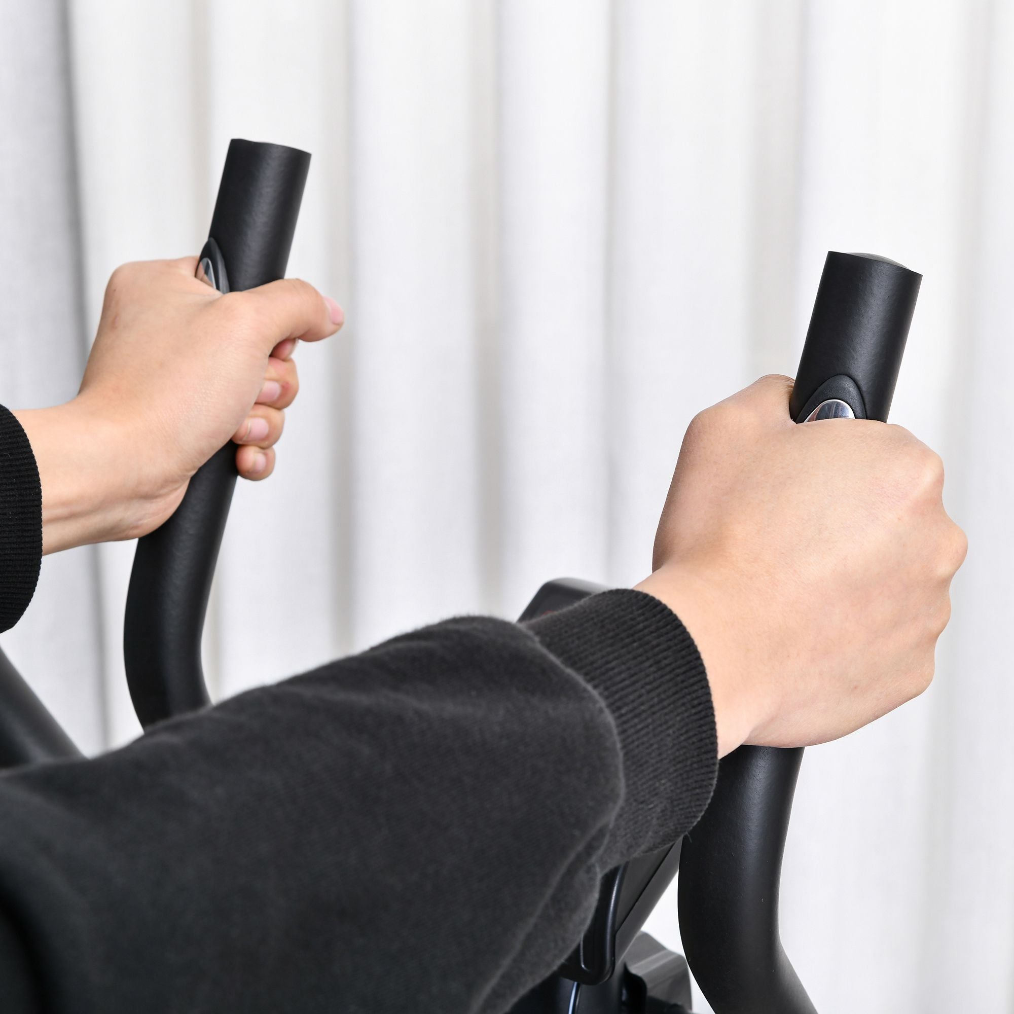 Bicicleta Elíptica Fitness Resistência Magnética Ajustável 103x62x151 cm Preto