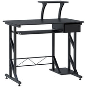 Secretária de Computador com Gaveta e Suporte para CPU 90x50x95 cm - Cor Preto