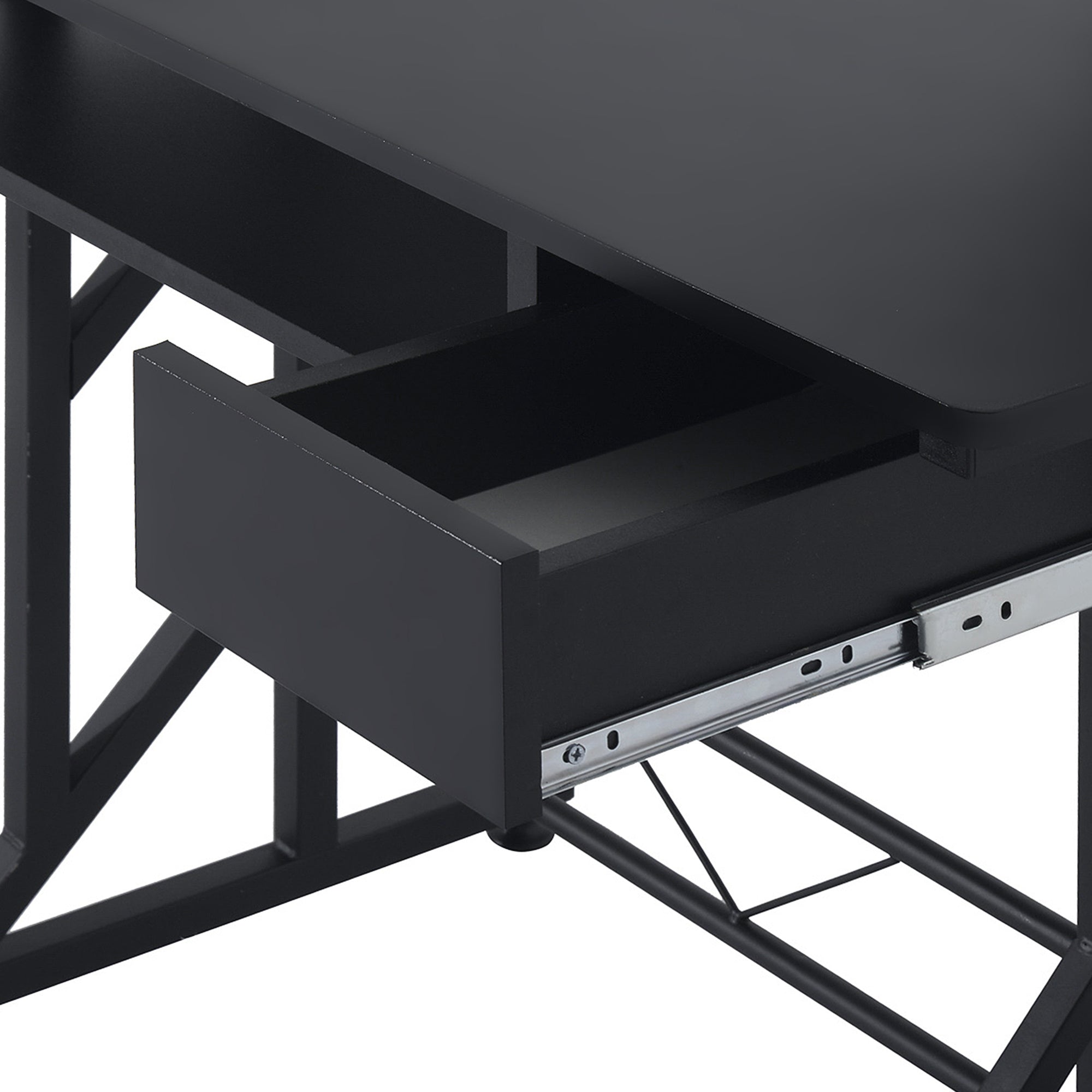 Secretária de Computador com Gaveta e Suporte para CPU 90x50x95 cm - Cor Preto