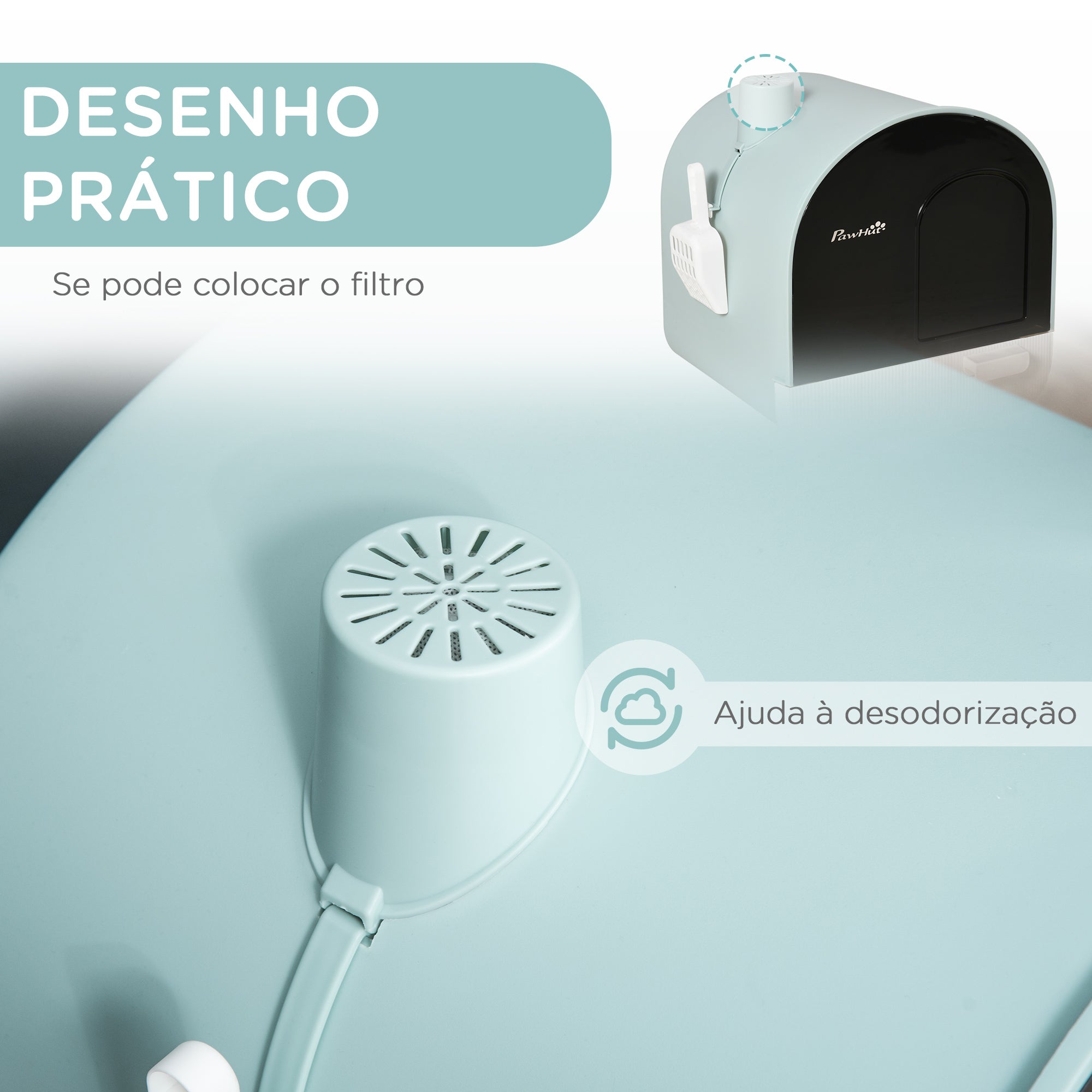 Caixa de Areia Fechada – 43x44x47cm – Verde – PP