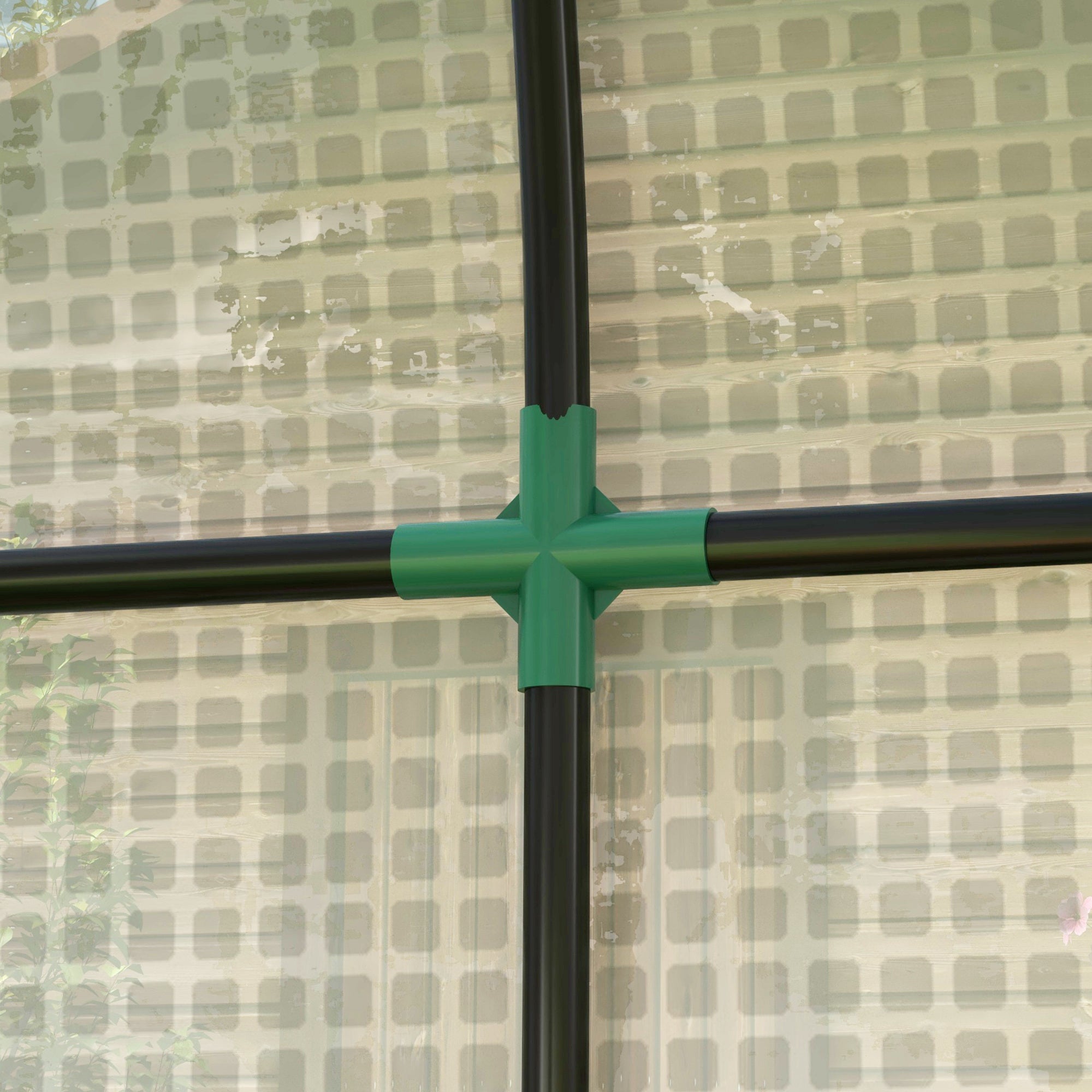 Estufa de Jardim – 200x100x178 cm – Branco – Aço e Polietileno