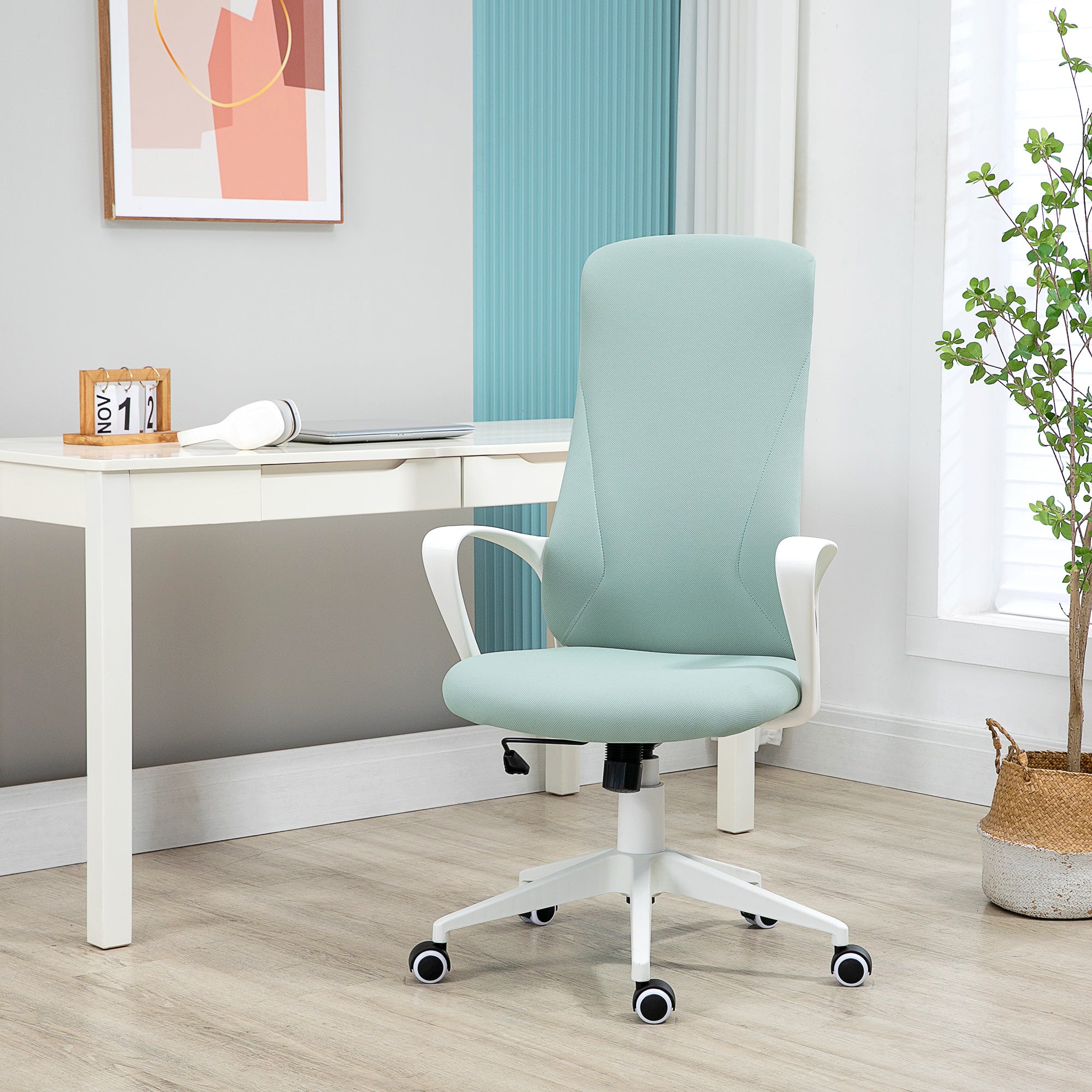 Cadeira de Escritório Ergonómica Verde 62x56x110-119,5 cm