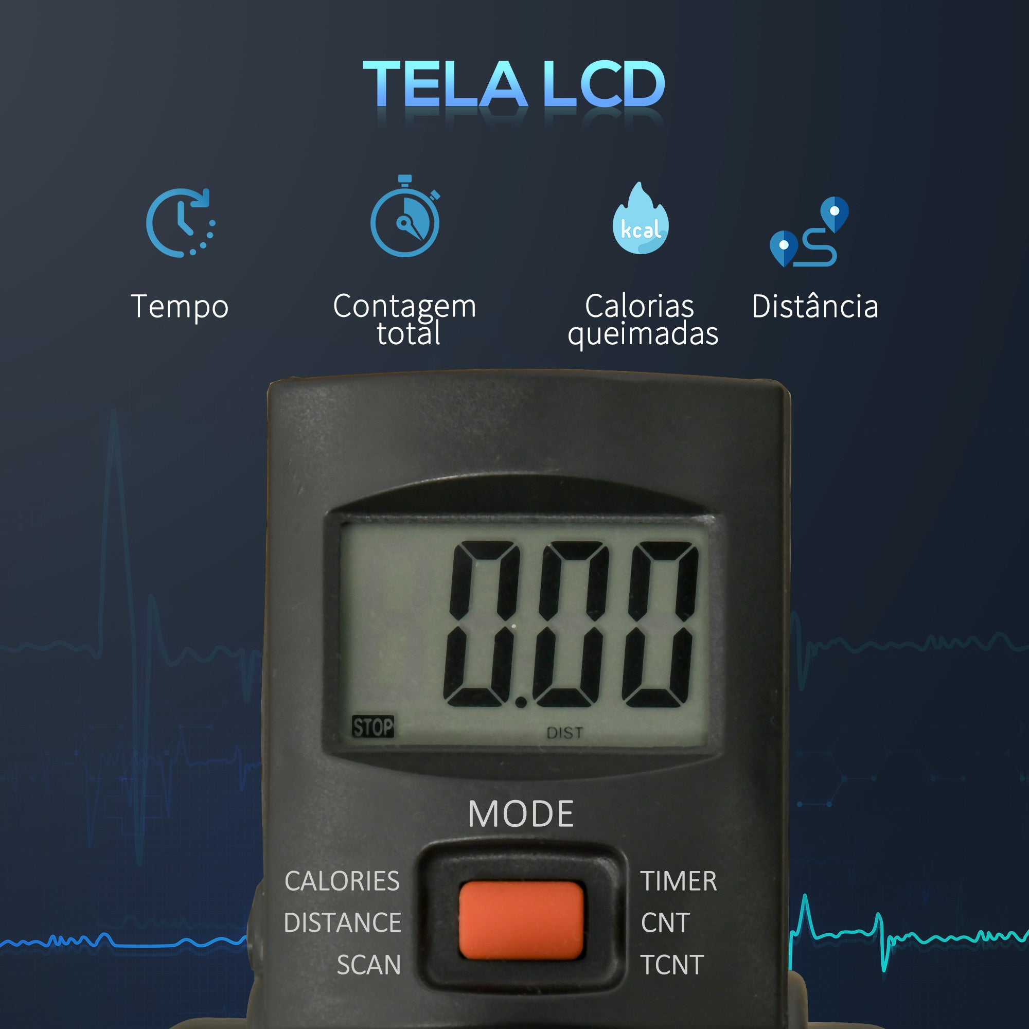 Mini Bicicleta Estática de Exercícios Ajustável 33-43x40x24,5-34,5 cm – Preto e Vermelho – Aço e ABS