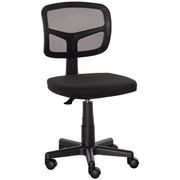 Cadeira de Escritório Ergonômica de Malha Preto 43x48x89,5 cm