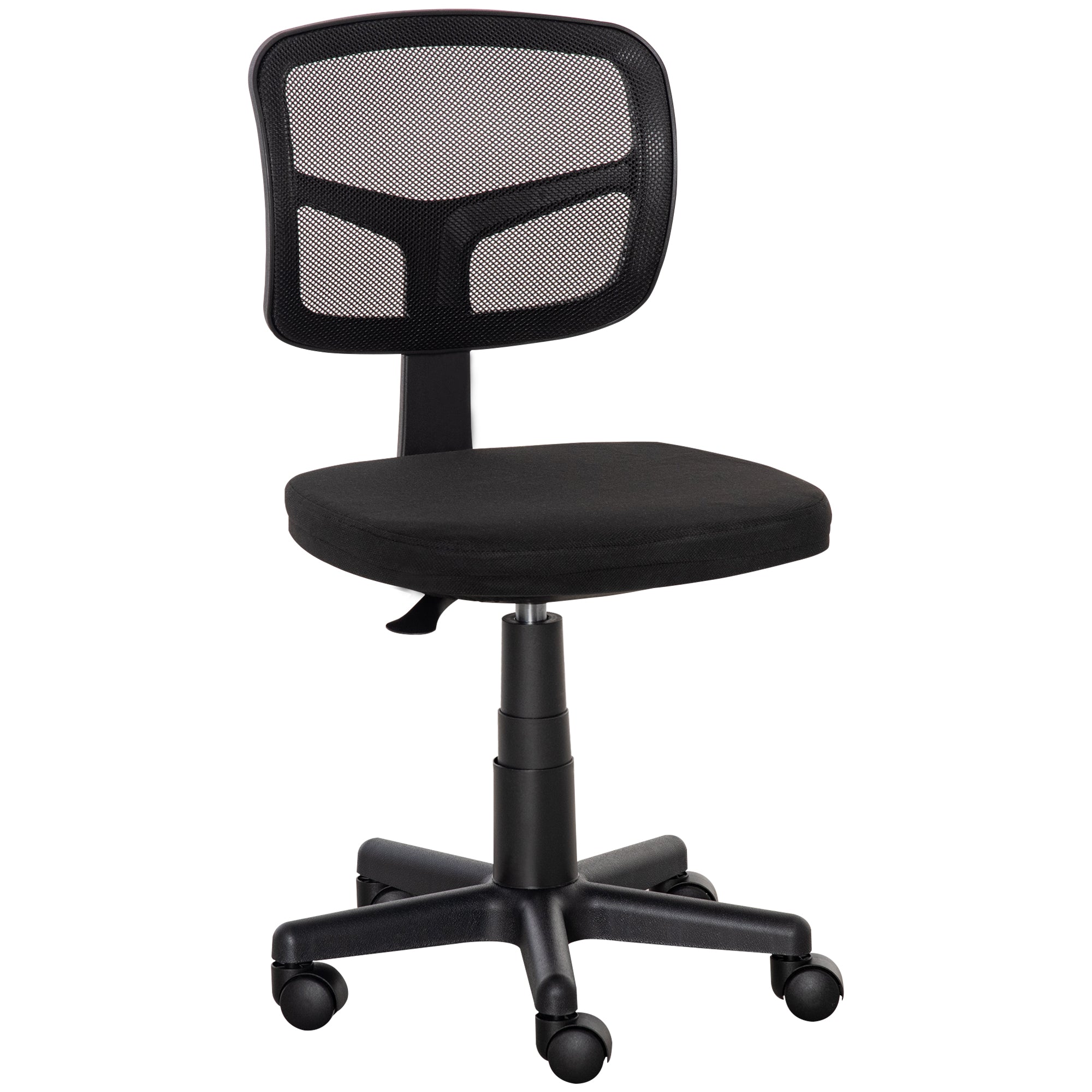 Cadeira de Escritório Ergonômica de Malha Preto 43x48x89,5 cm