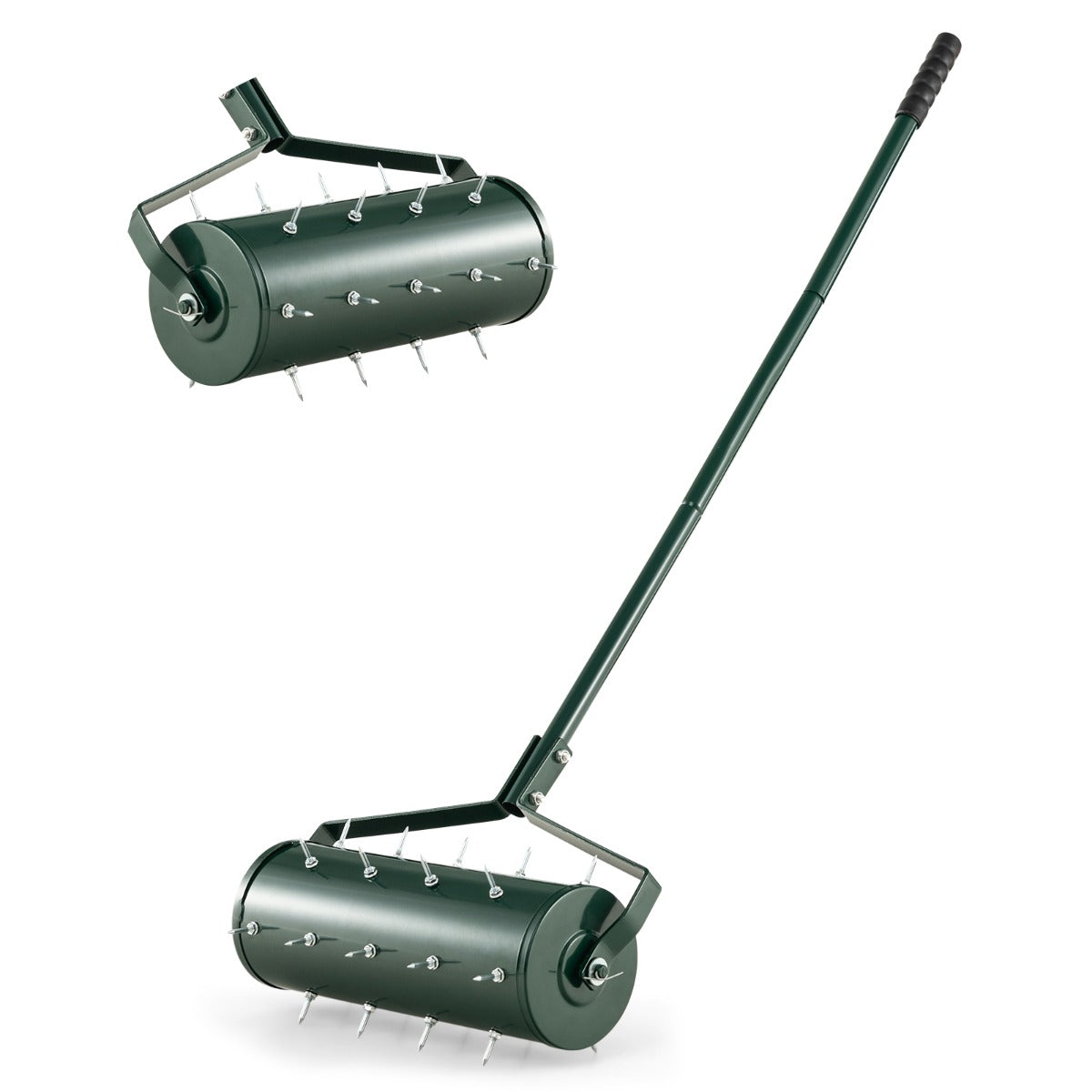 Aireador de Relva com Rolo de 44 cm e Pás para Jardim