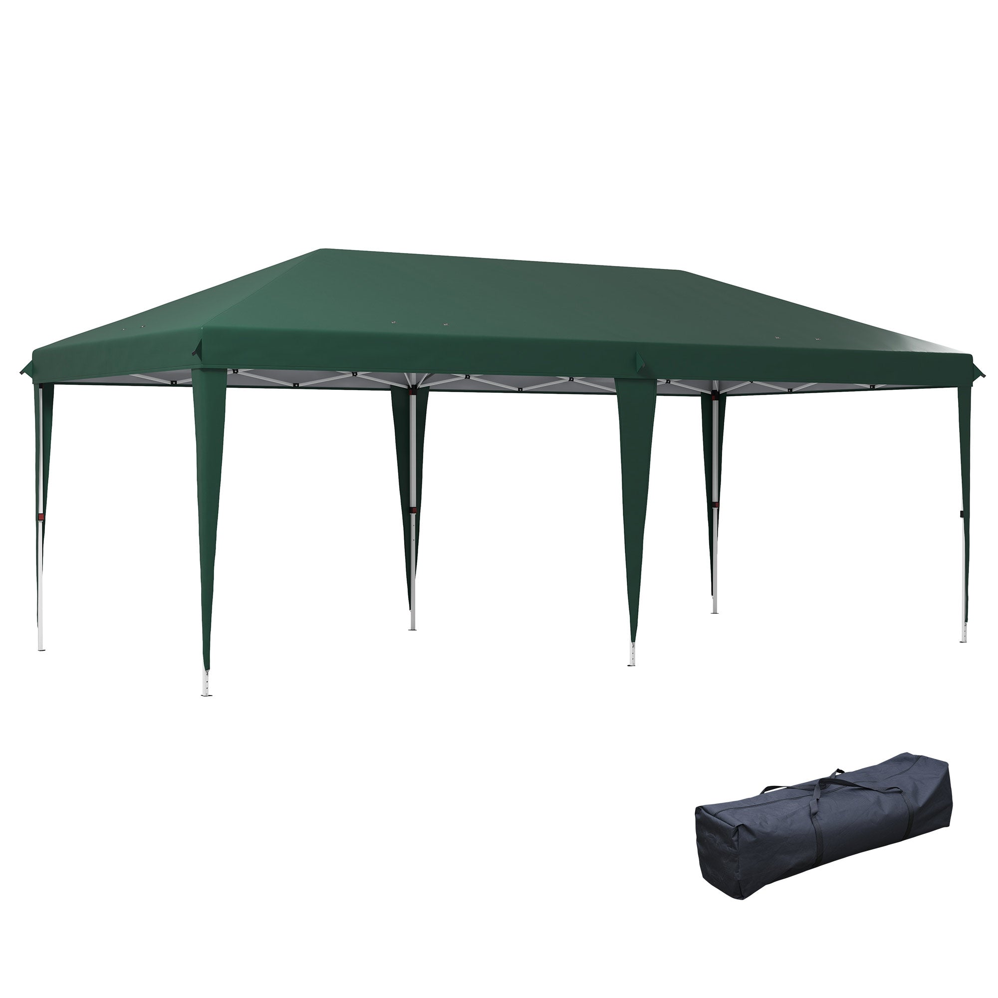 Tenda para Festas 6x3 m Verde - Estrutura Aço Anti-UV