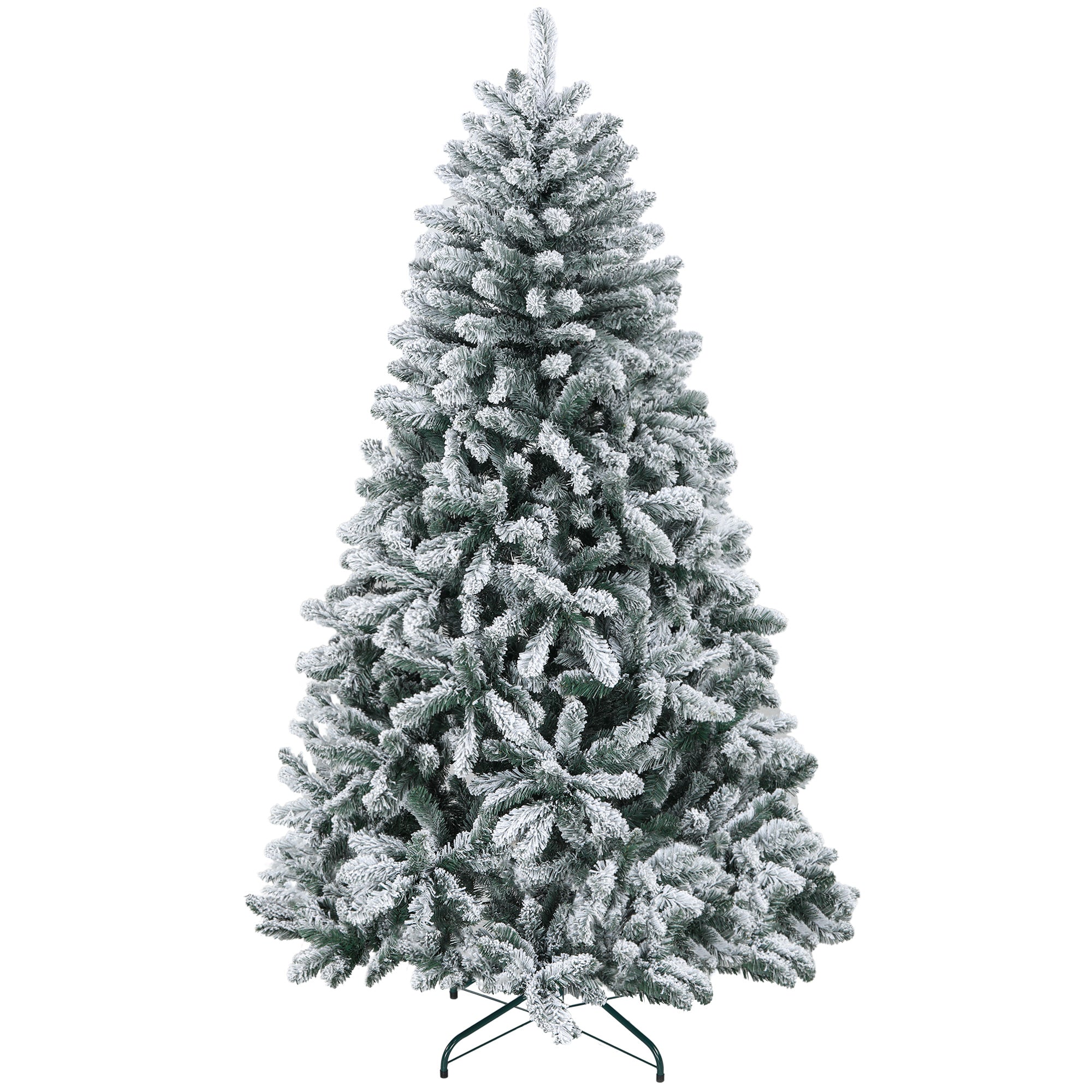Árvore de Natal Artificial 180 cm Verde Nevado - 110cmx110cmx180cm