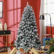 Árvore de Natal Artificial 180 cm Verde Nevado - 110cmx110cmx180cm