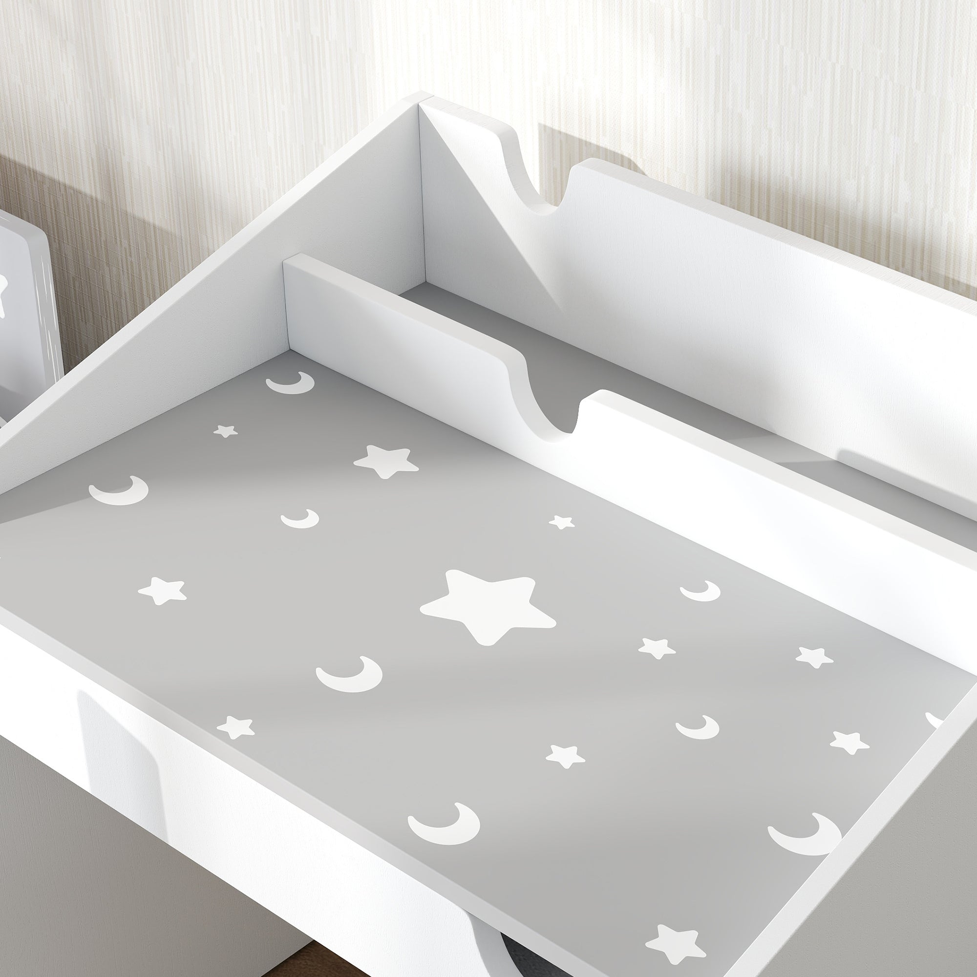 Conjunto de Secretária e Cadeira Infantil Cinza 69x50x75 cm