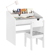 Conjunto de Secretária e Cadeira Infantil Cinza 69x50x75 cm
