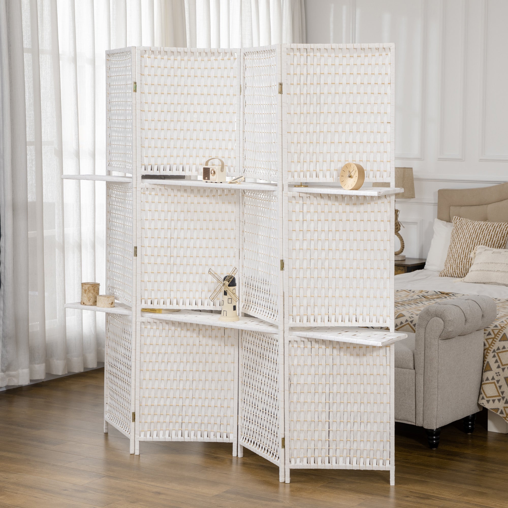 Biombo Divisor de Ambientes Branco 181x180 cm
