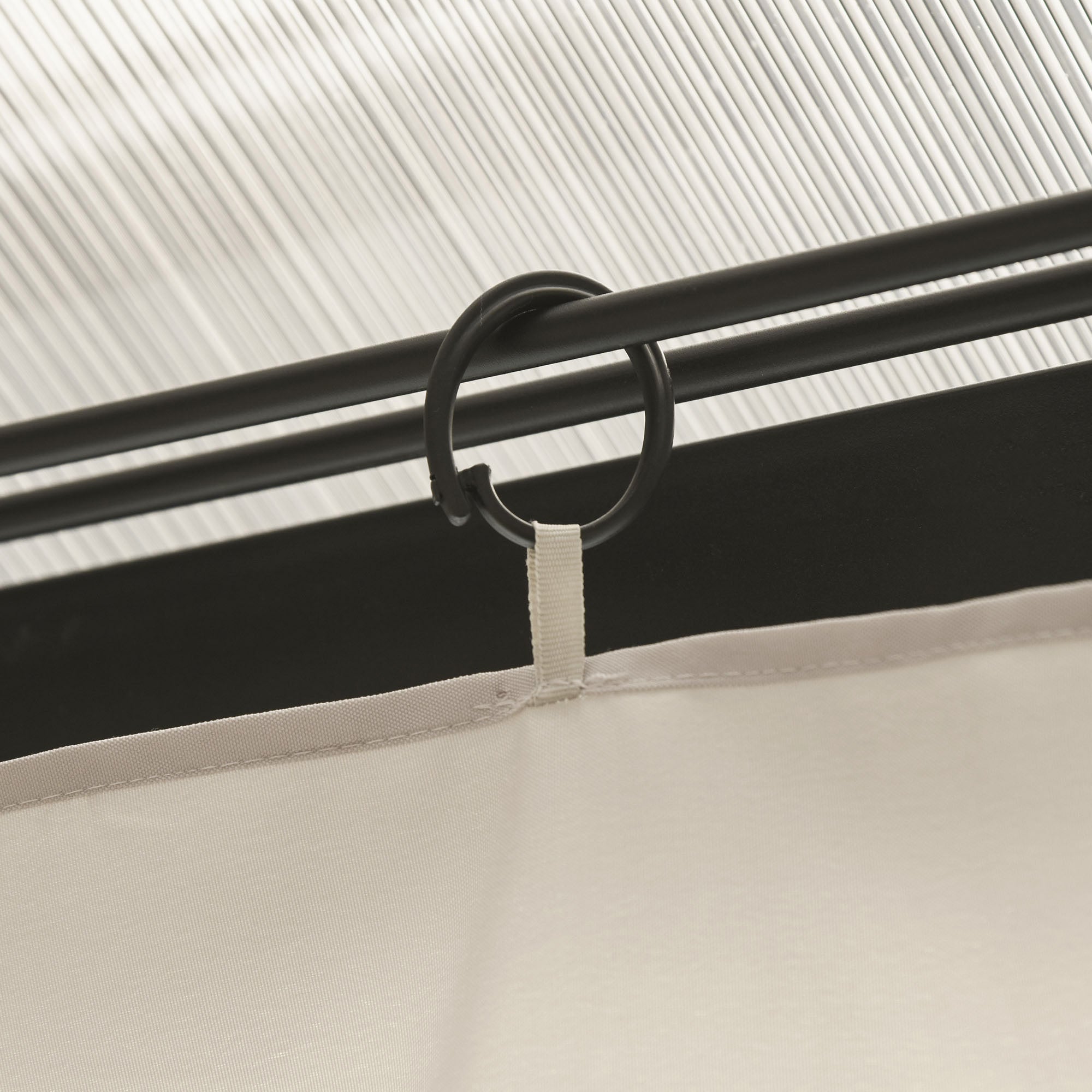 Cortinas Laterais para Tenda 302x205 cm Bege