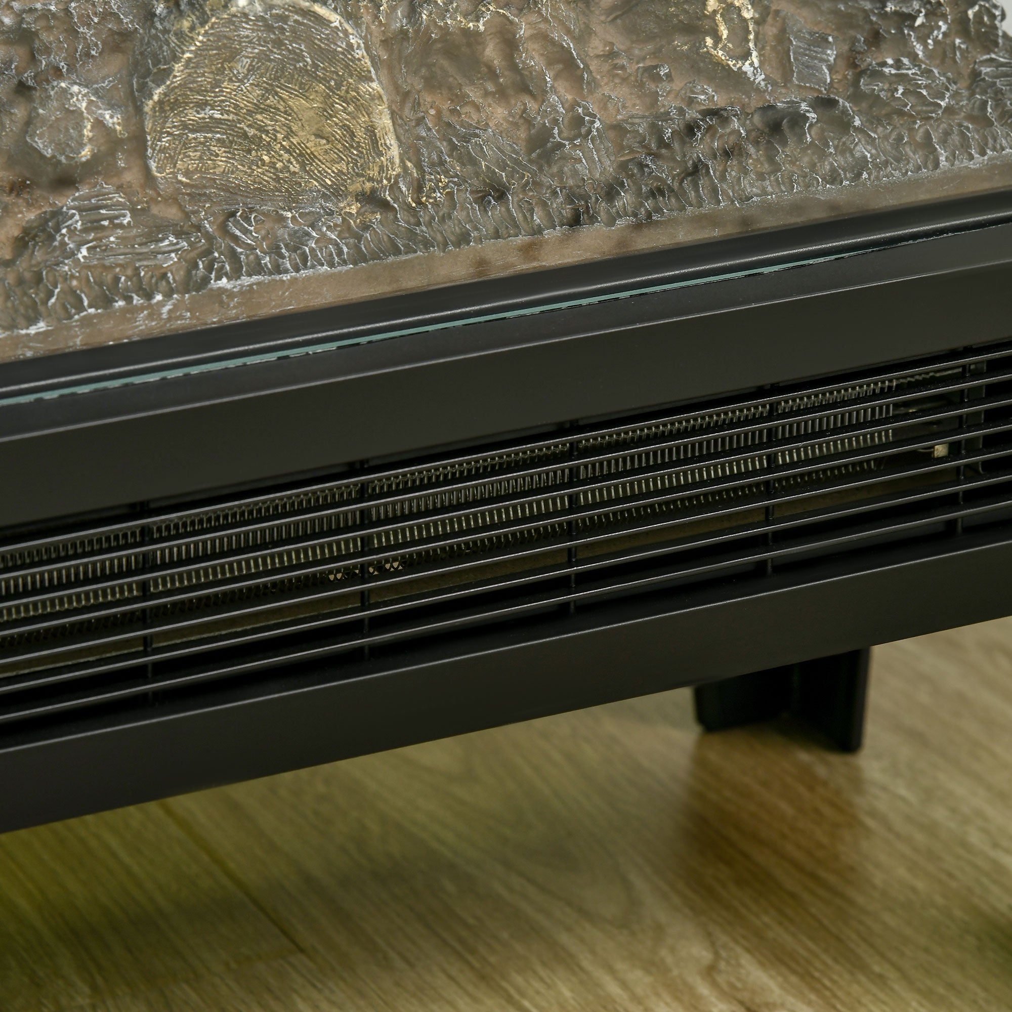 Lareira Elétrica 1000W/2000W Preto 40,5x20x62 cm