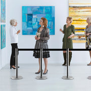 Conjunto de 6 Postes com Fita Retrátil – Aço Inoxidável –