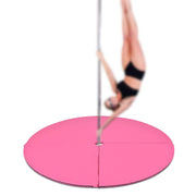 Tapete de Dança Pólo Portátil Rosa 1.5M para Exercícios de Dança Pólo e Yoga