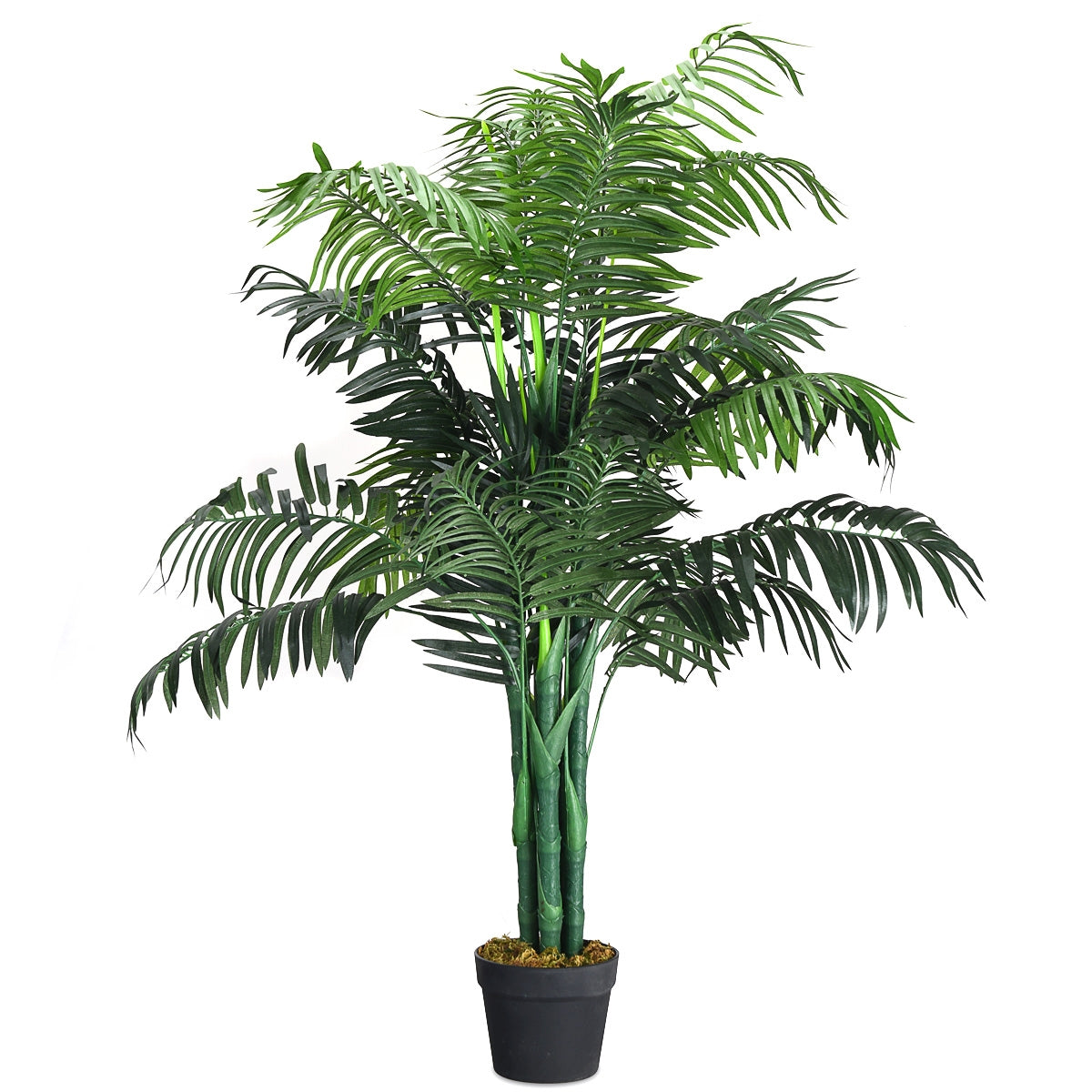 Planta Palmeira Artificial de 110 cm para Decoração em Escritório e Casa