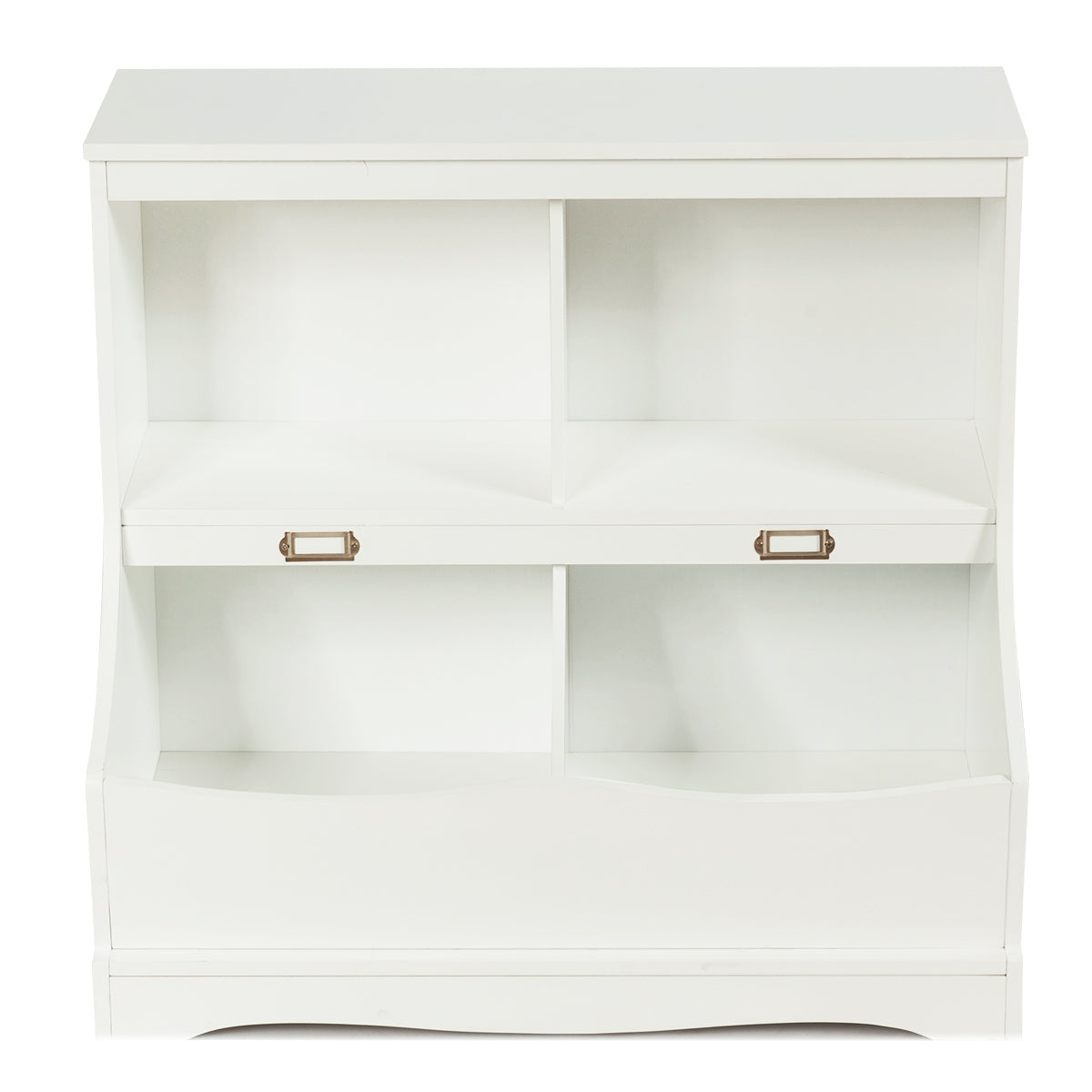 Organizador de Brinquedos Armário de Brinquedos para Crianças com Compartimentos Estante Multiuso de Arrumação Branco 67 x 40 x 62 cm