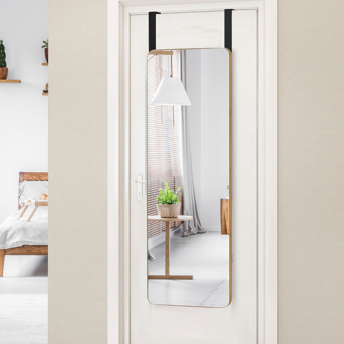 Espelho de Corpo Inteiro – 100 x 35 cm – Bambu