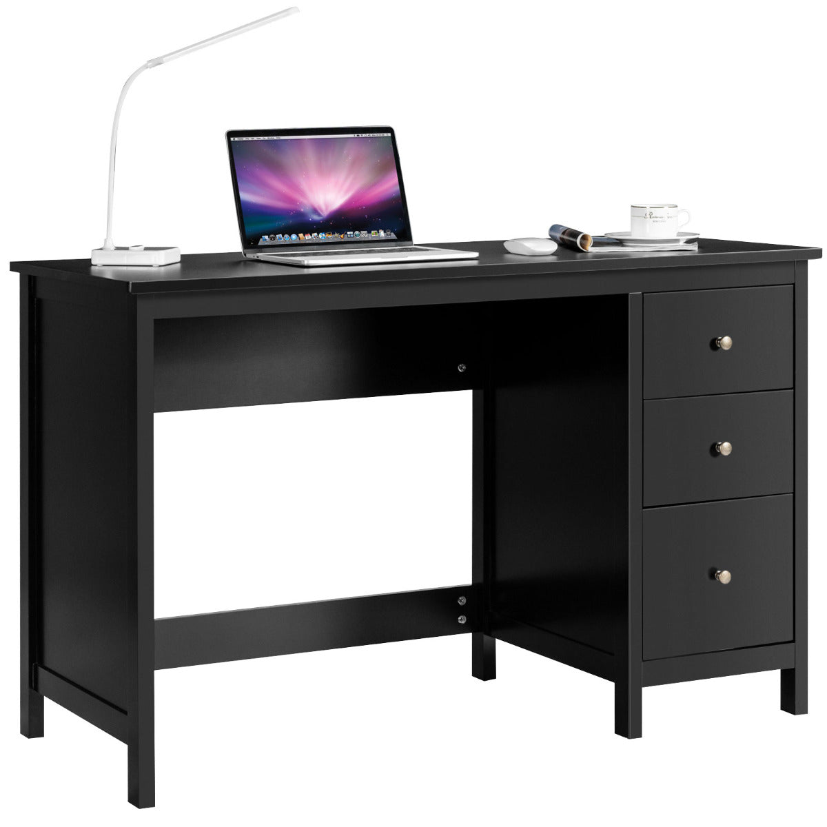 Secretária para Computador – 120 x 50 x 75 cm – Preto – MDF