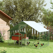 Galinheiro Exterior 300x200x195 cm Prata