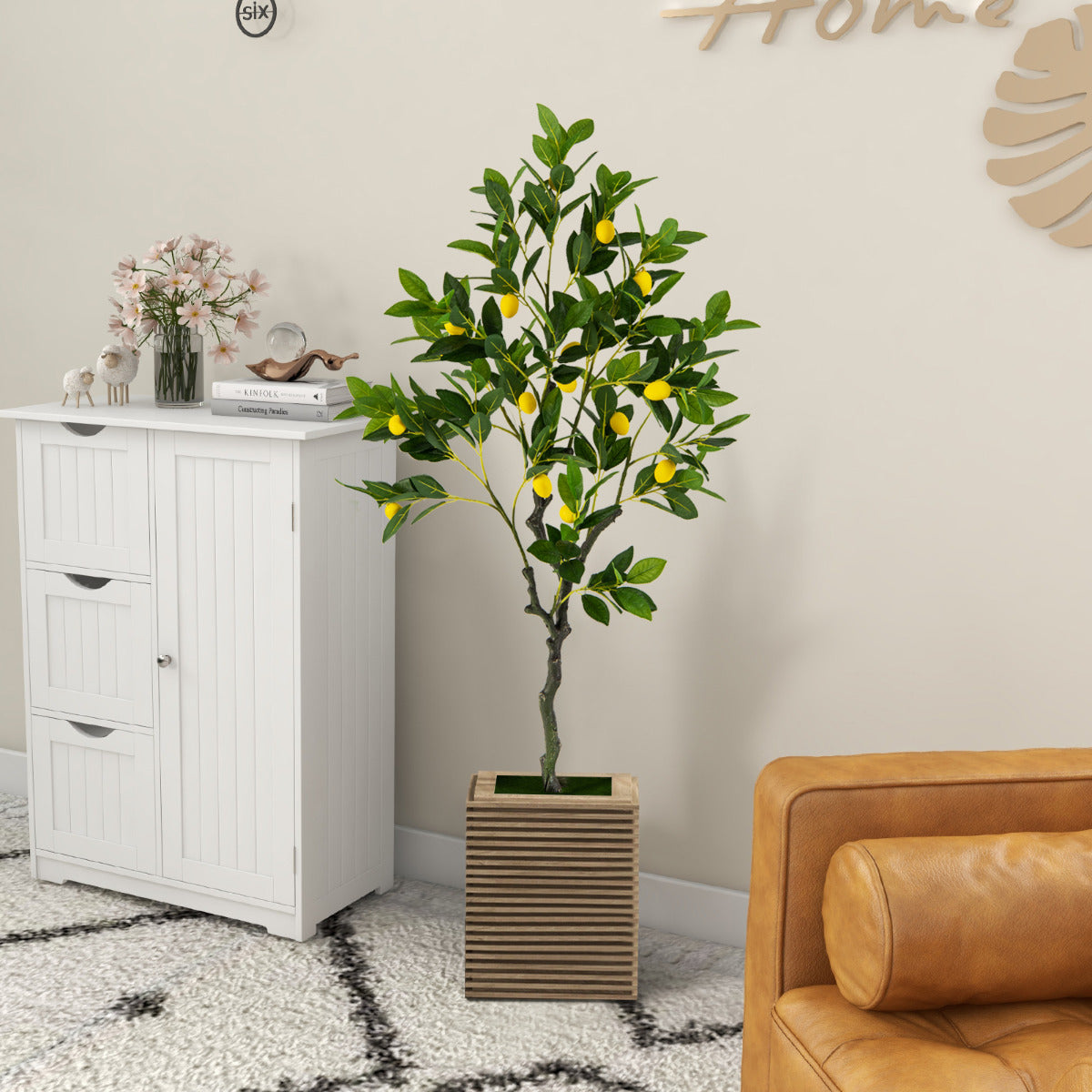 Planta Limoeiro Artificial – 120 cm – verde – PEVA