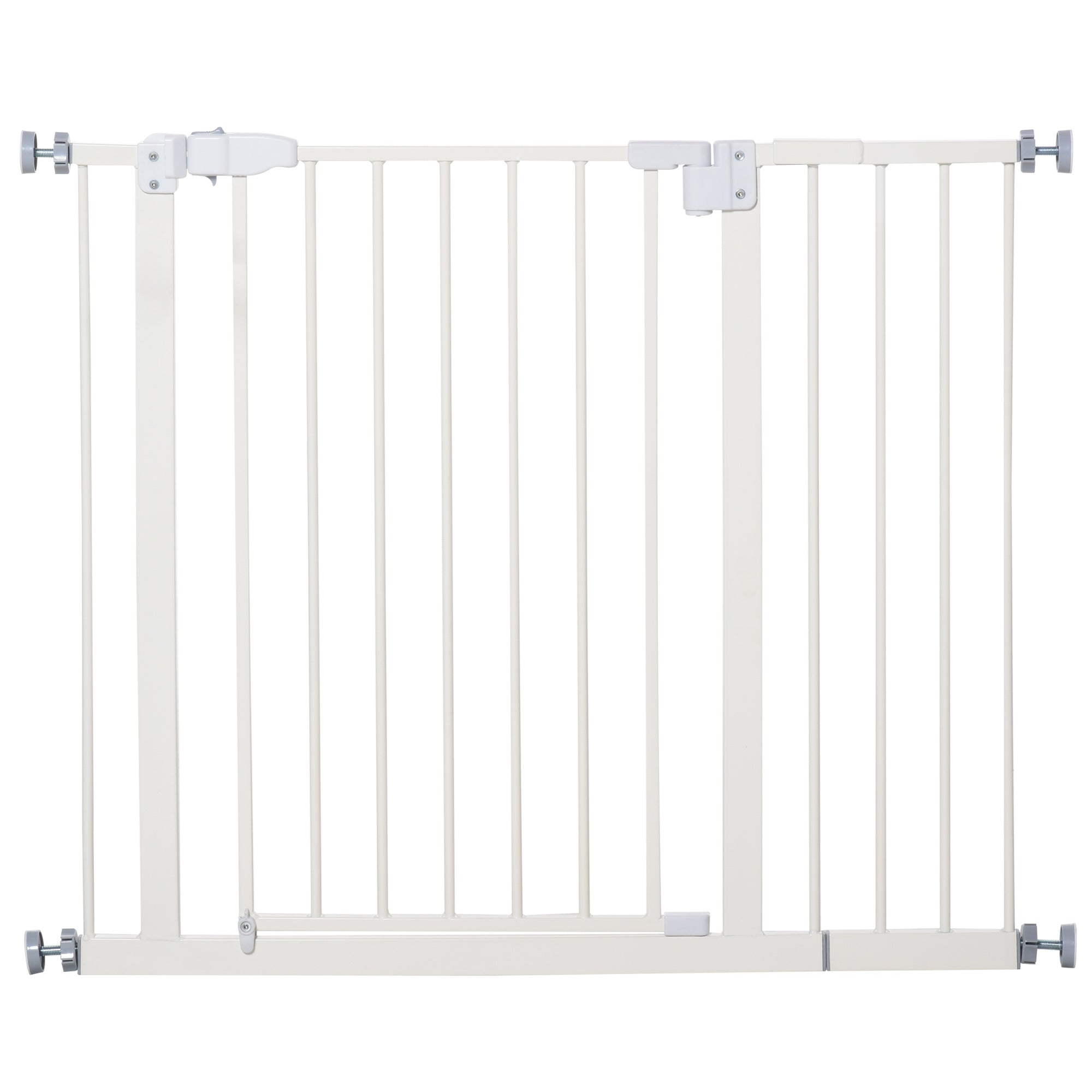 Barreira de Segurança Metálica para Animais de Estimação - 97.5x76.2 cm - Branco