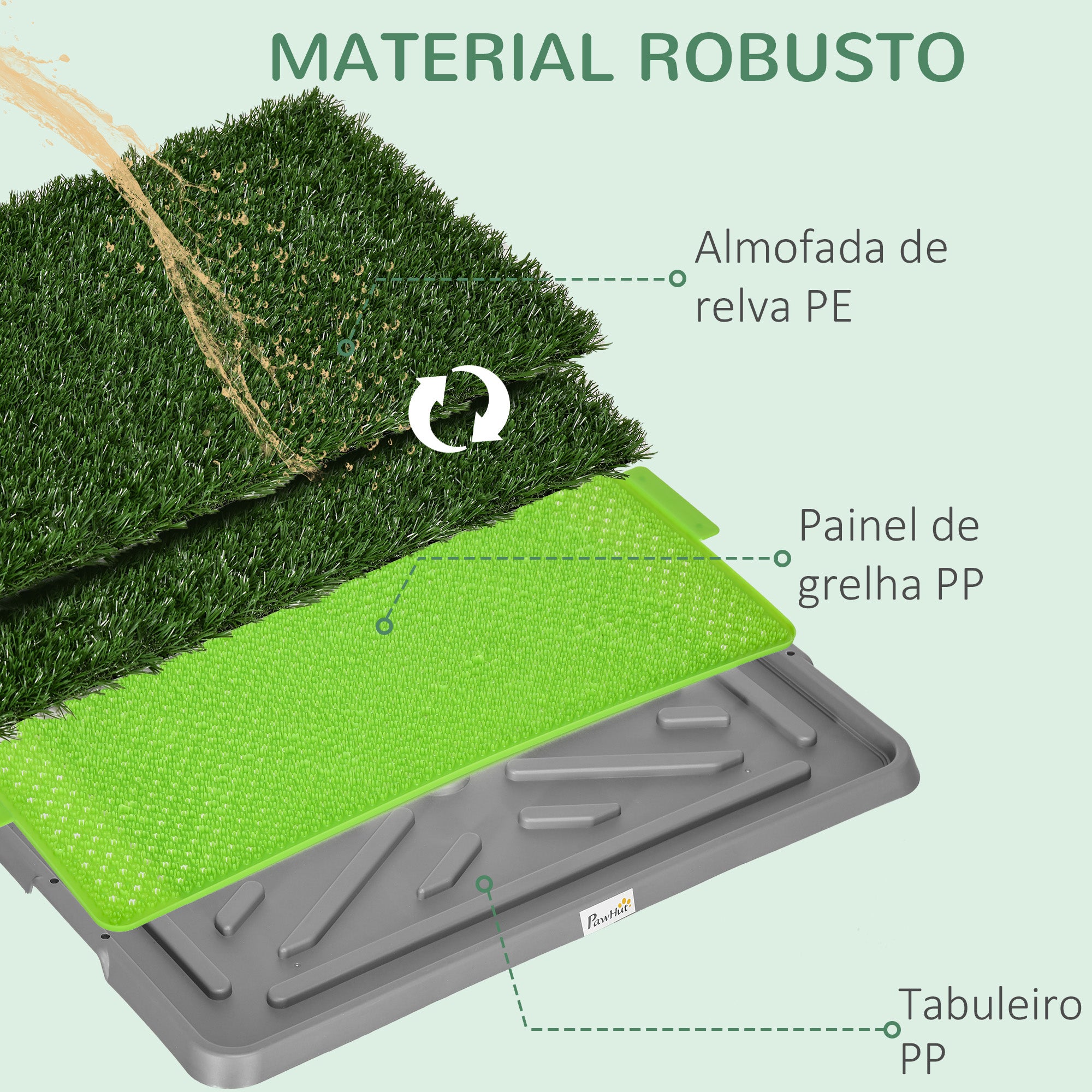 Resguardo de Treino para Cães 67x41x3,5 cm - Verde