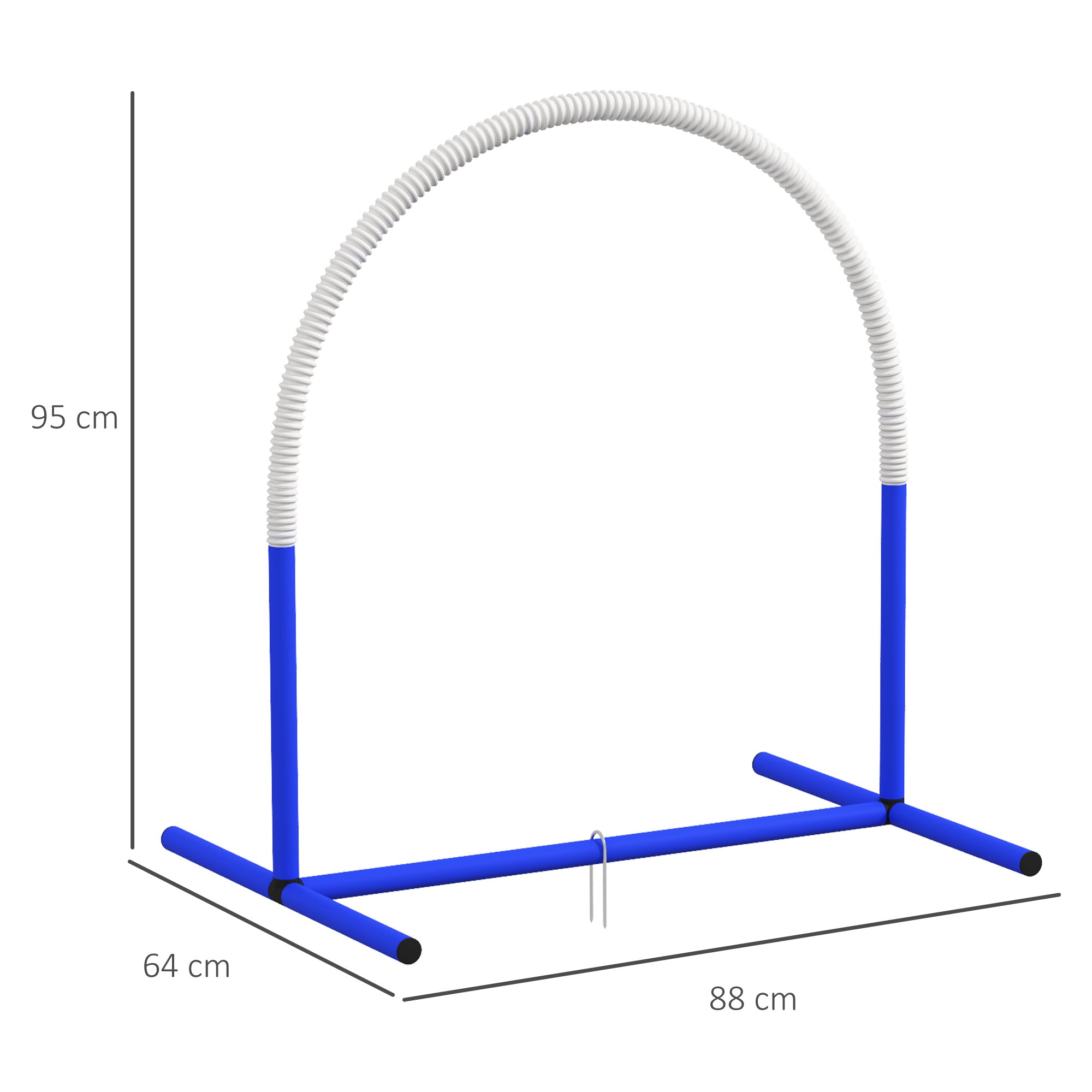 Conjunto de Treinamento de Agilidade para Cães - Azul - 88x64x95 cm