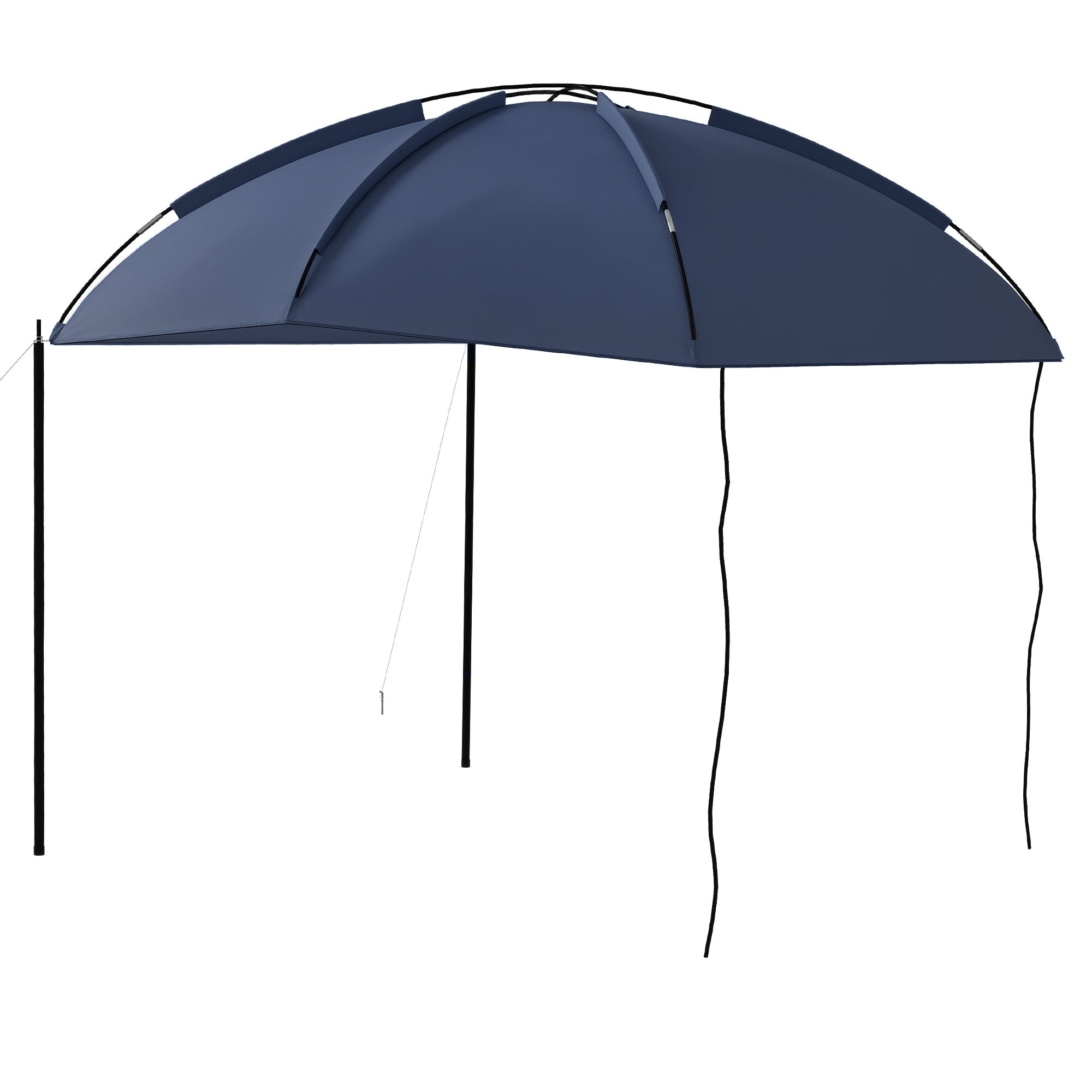 Toldo para Carro Azul Marrinho 290x278x230-260 cm - Abrigo Ajustável para Campismo