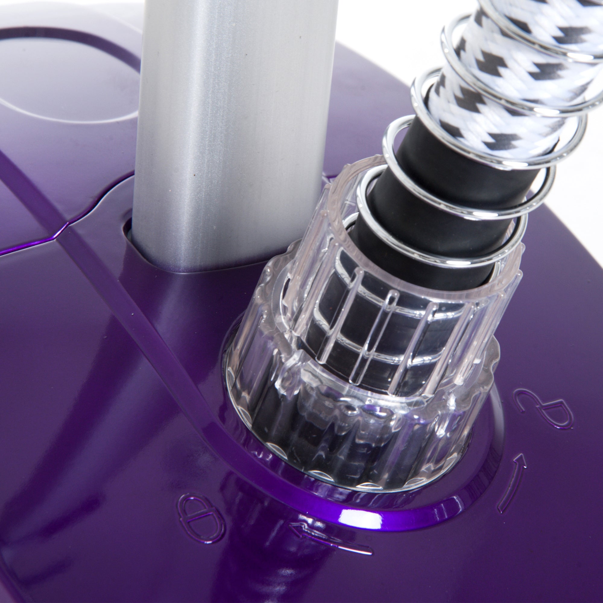 Ferro de Engomar a Vapor 21,5x30x150 cm Branco e Roxo