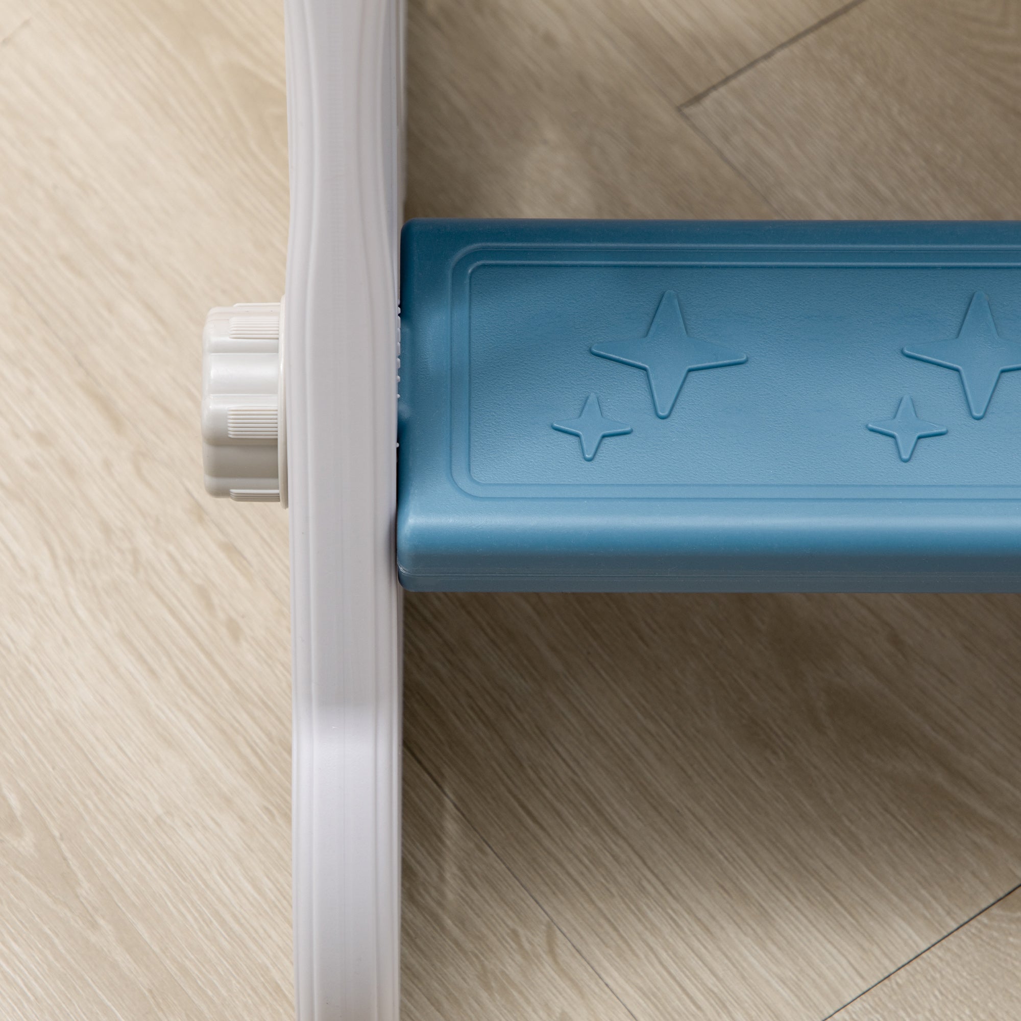 Escorregador Infantil com 3 Degraus Antiderrapantes 157x46,5x80 cm - Cor Azul