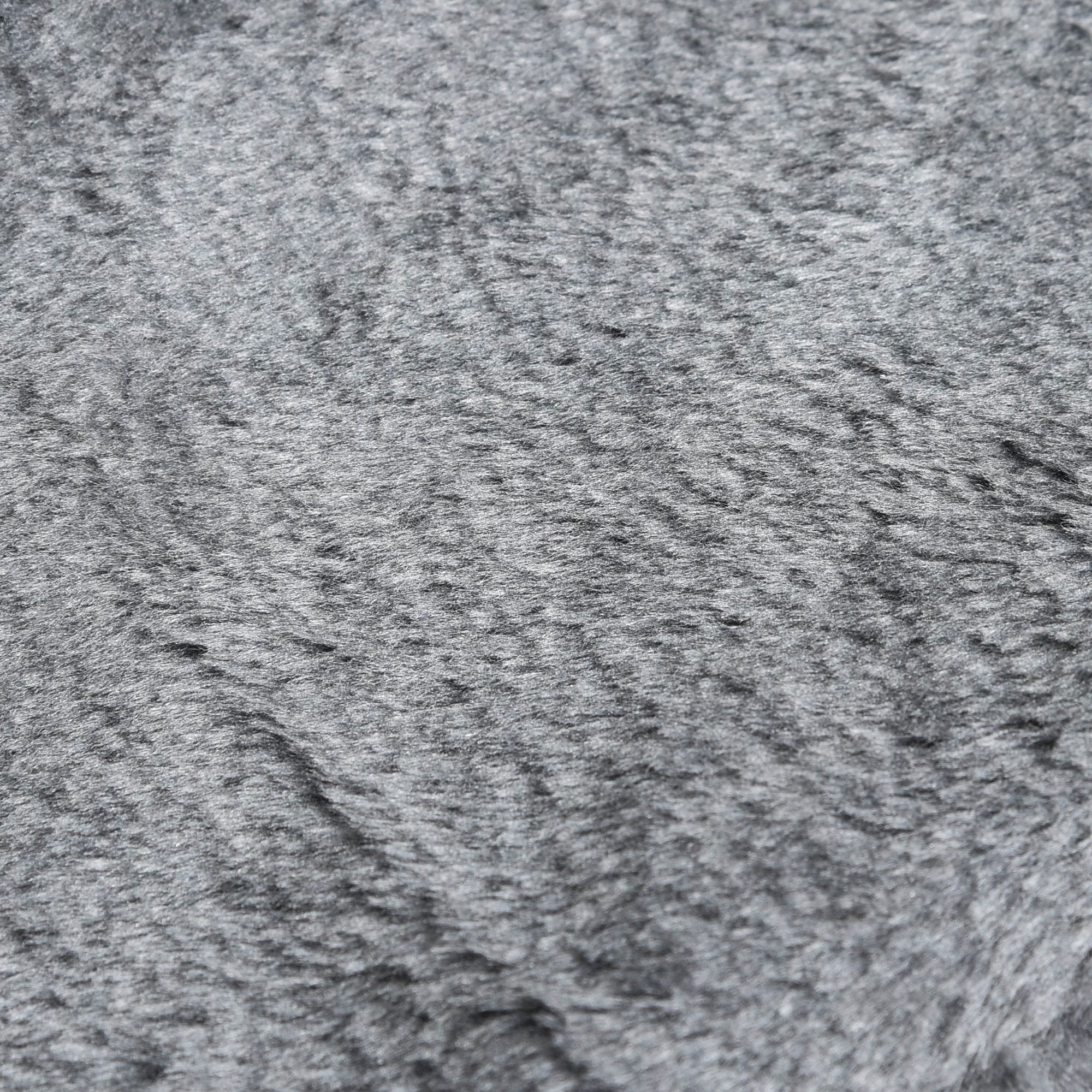 Escada para Animais de Estimação – 60x35x44 cm – Cinza – Aglomerado de madeira e pelúcia