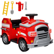 Caminhão de Bombeiros Elétrico Vermelho 86x49x52 cm para Crianças