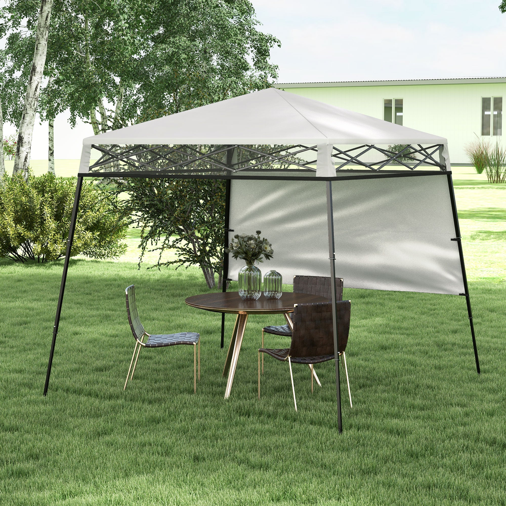 Tenda Dobrável 220x220x200 cm - Cor Branco