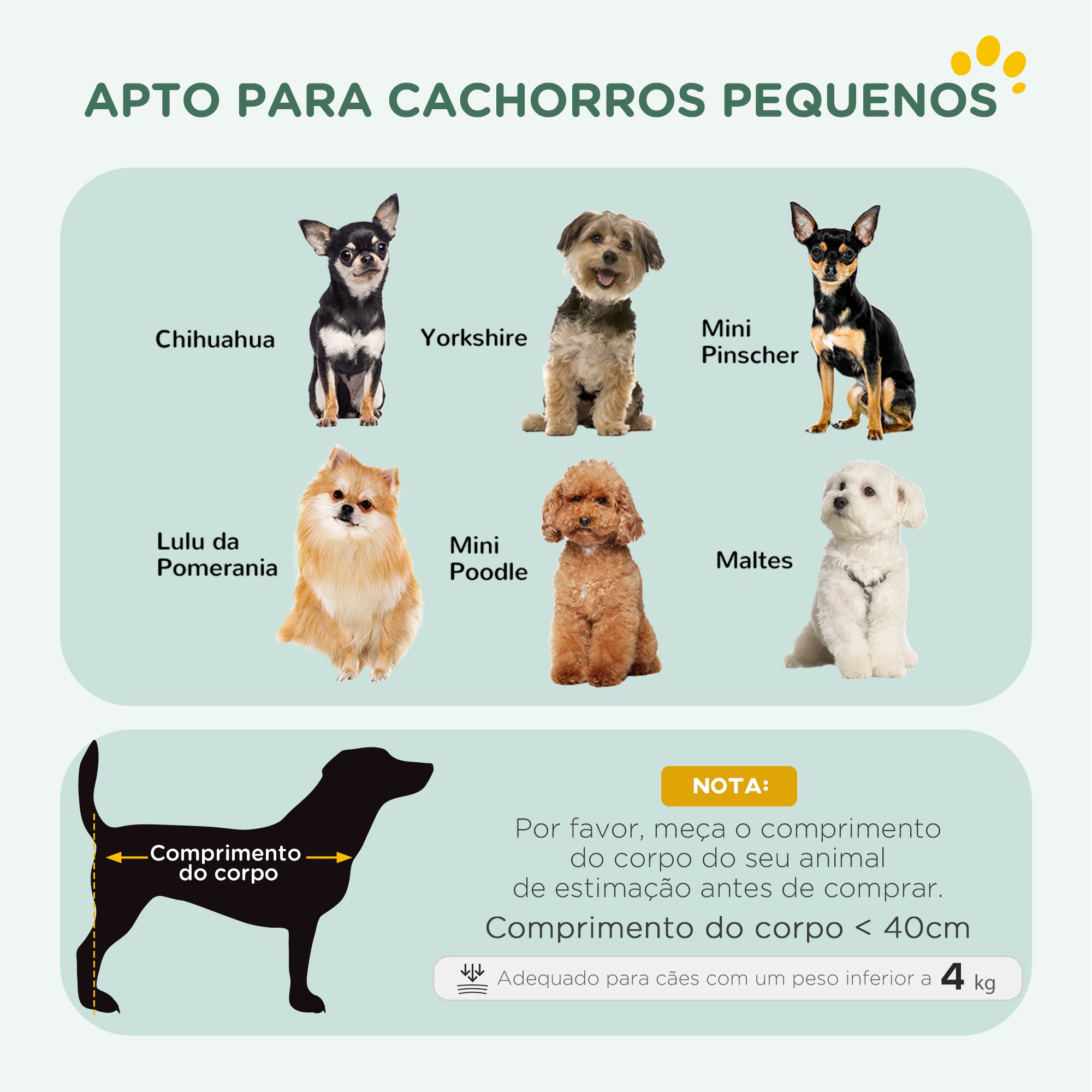 Gaiola para Cães Dobrável Almofadada em Aço 60x40x50 cm - Cor Preto