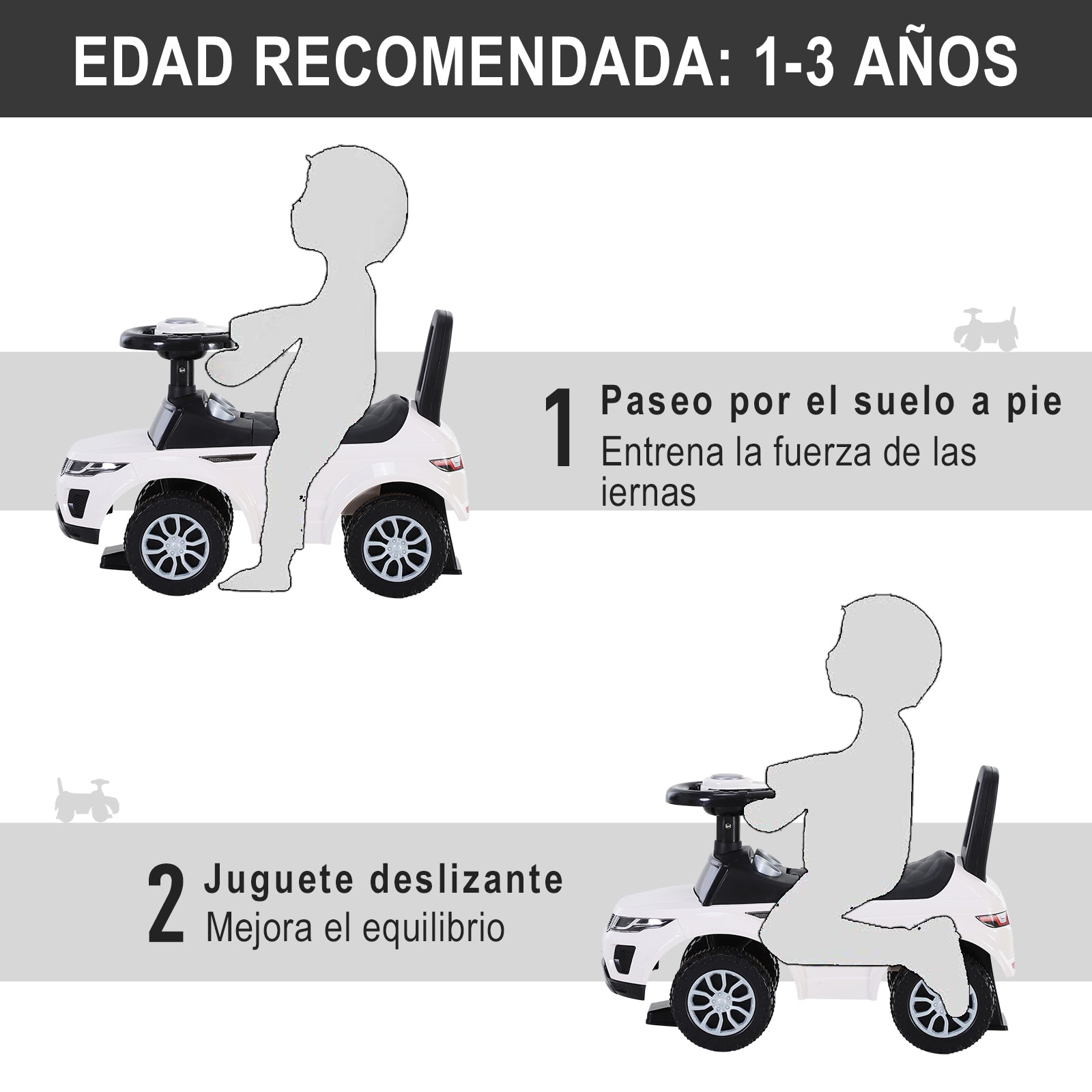 Andarilho Infantil 62x28x41,5cm Branco