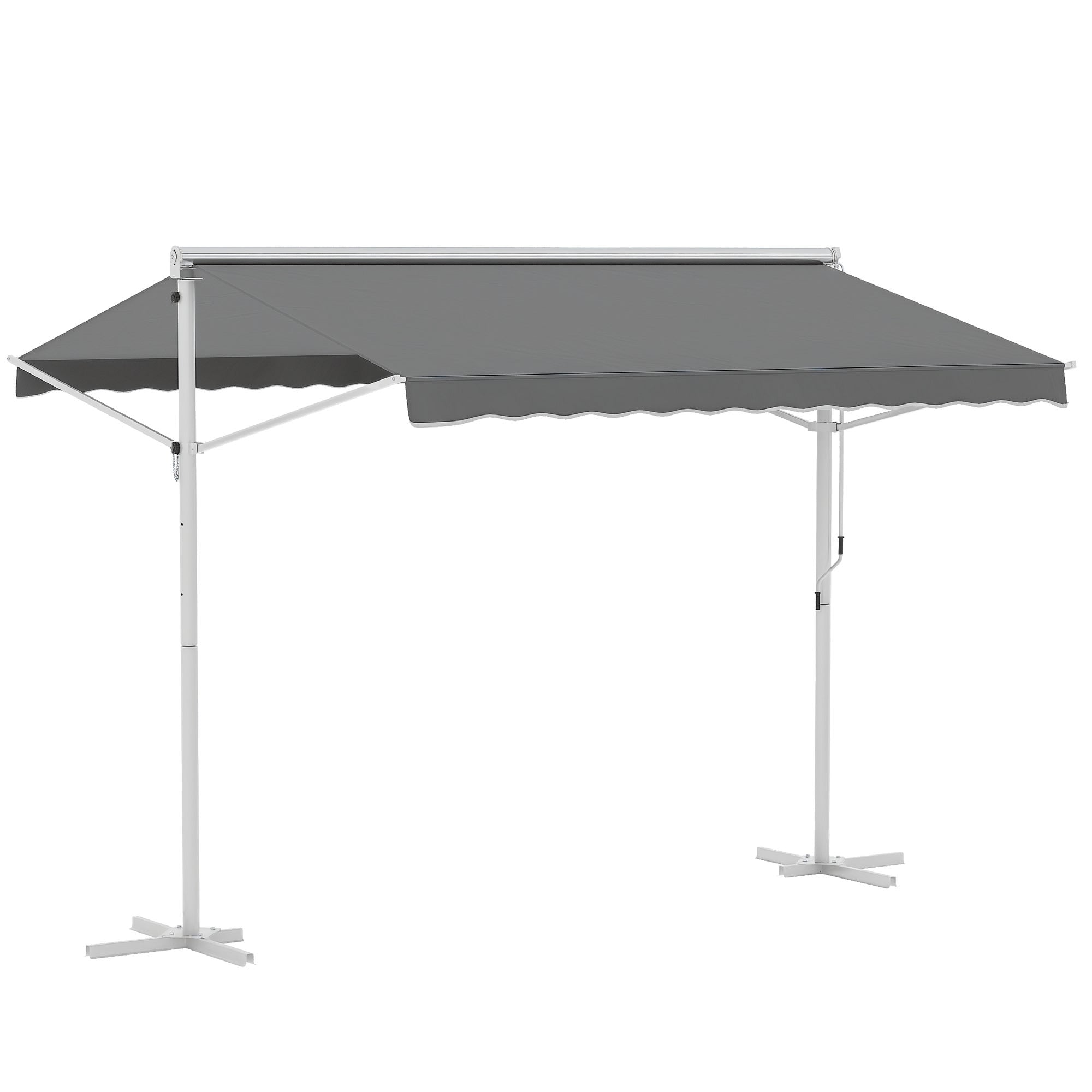 Toldo de Pé 300x295x255 cm Cinzento para Jardim Terraço Pátio
