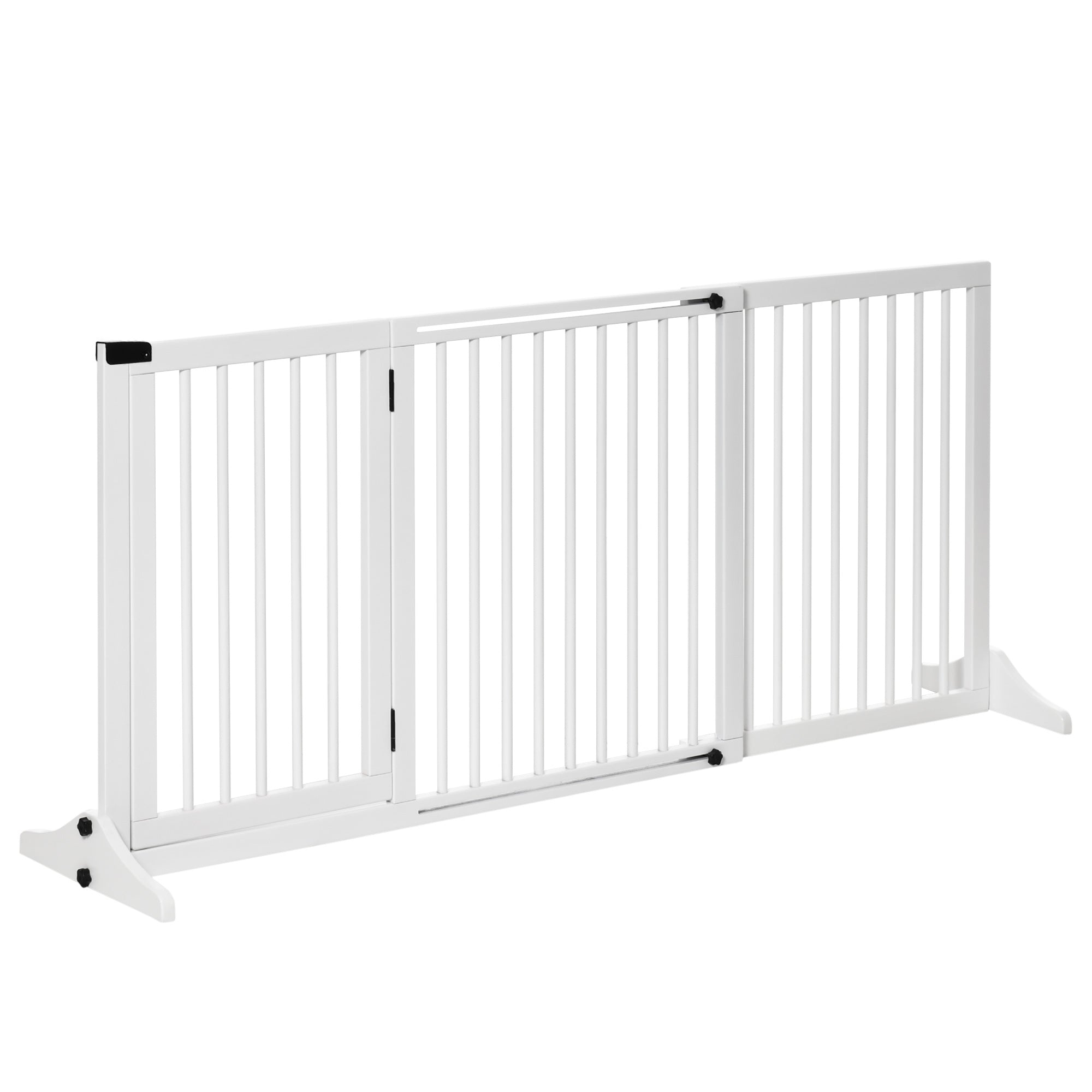 Barreira de Segurança Extensível para Cães 166x36x71 cm Branco