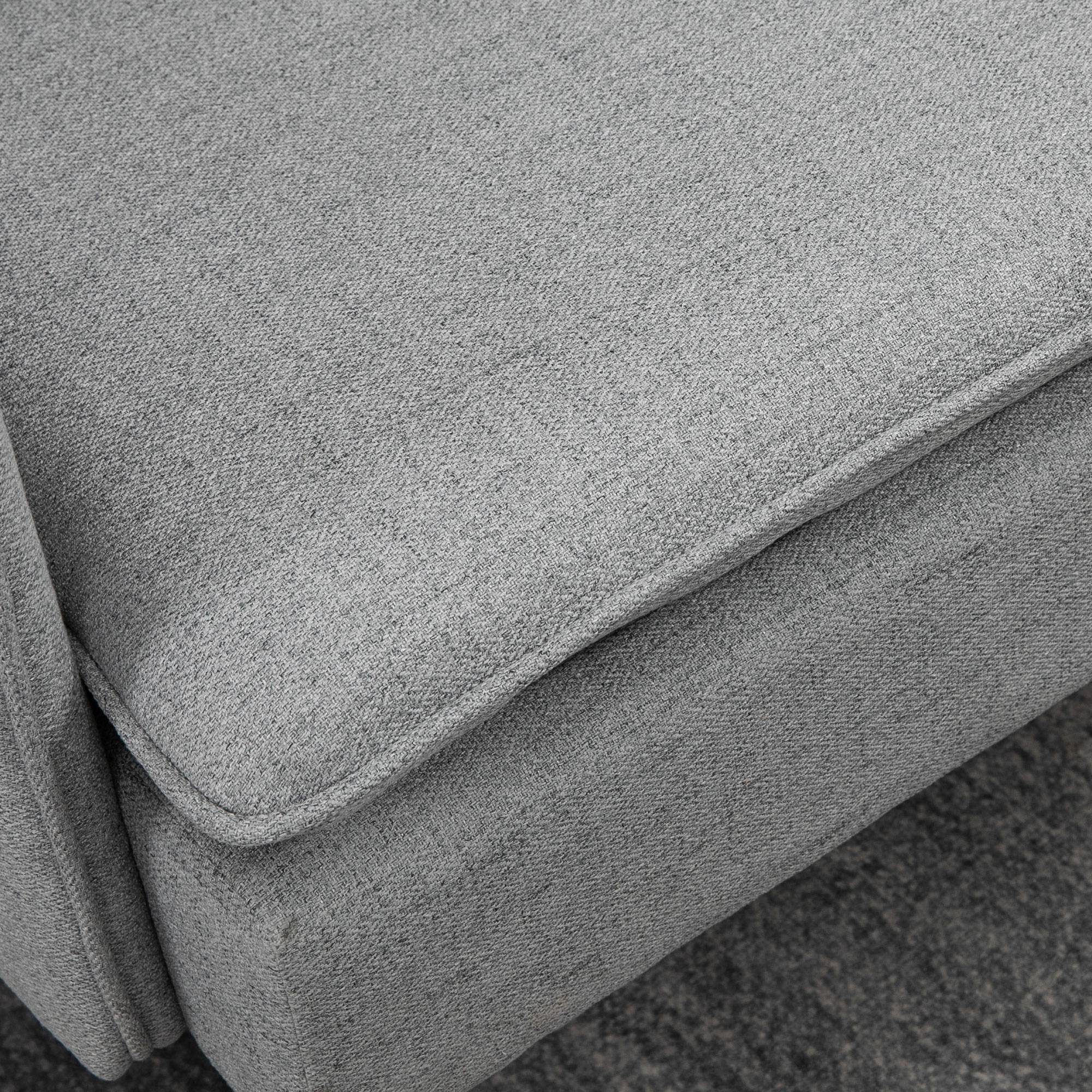 Sofá de 2 Lugares Cinzento 139x68x80 cm - Conforto e Elegância para a sua Casa