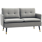 Sofá de 2 Lugares Cinzento 139x68x80 cm - Conforto e Elegância para a sua Casa