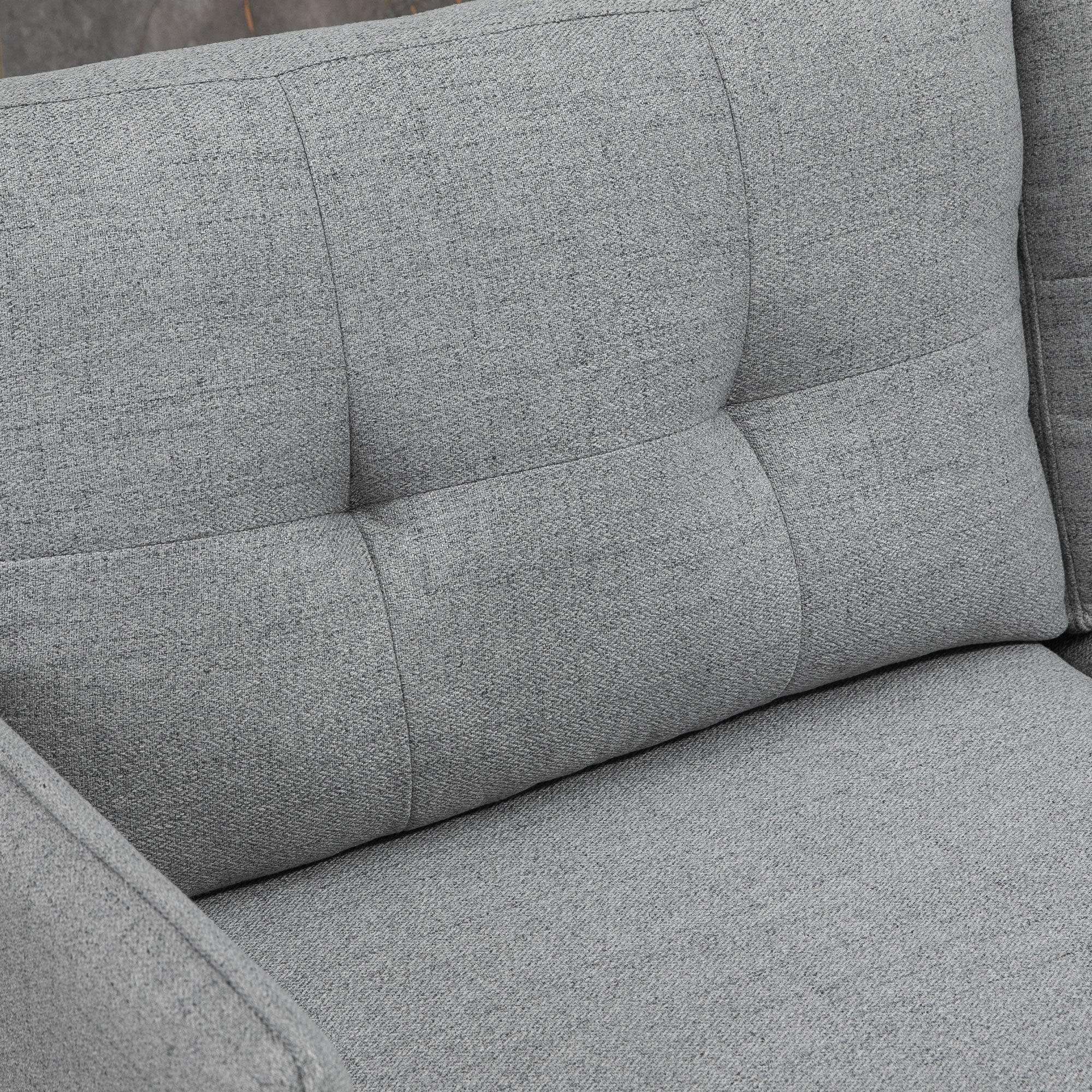 Sofá de 2 Lugares Cinzento 139x68x80 cm - Conforto e Elegância para a sua Casa